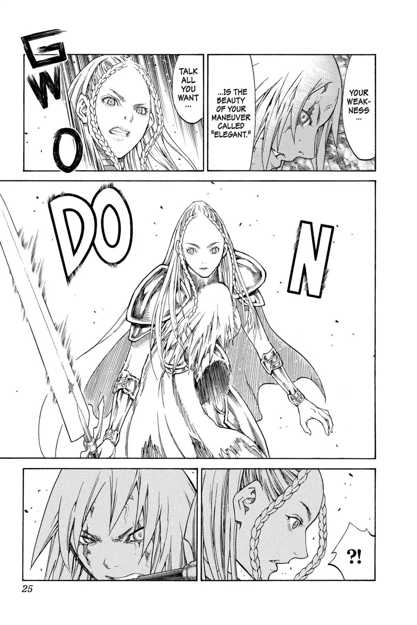 Claymore Chapter 120 page 24 - Chapter 120: Vol.22 Scene 120: Claws and Fangs of the Abyss, Part 1