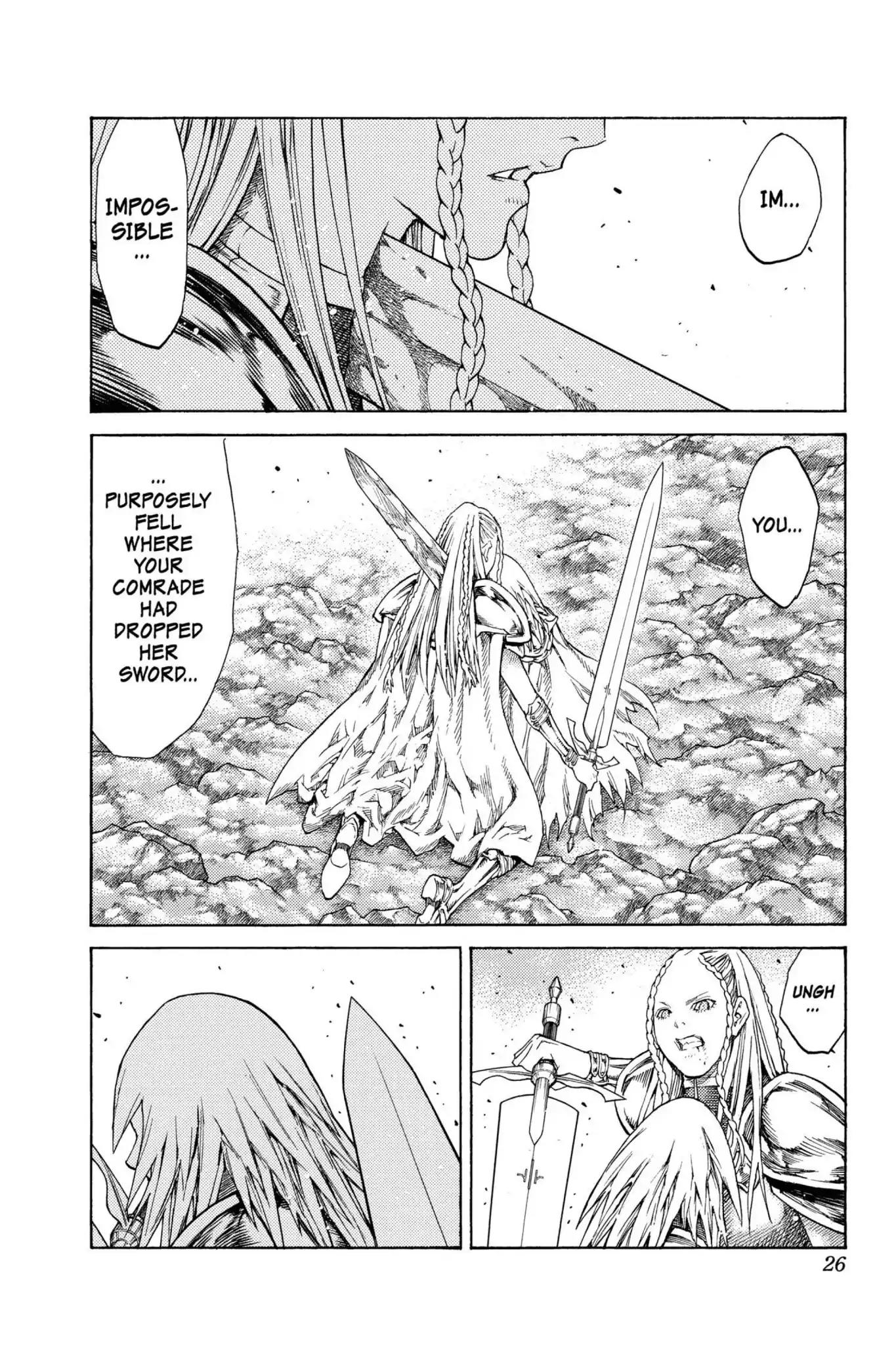 Claymore Chapter 120 page 25 - Chapter 120: Vol.22 Scene 120: Claws and Fangs of the Abyss, Part 1
