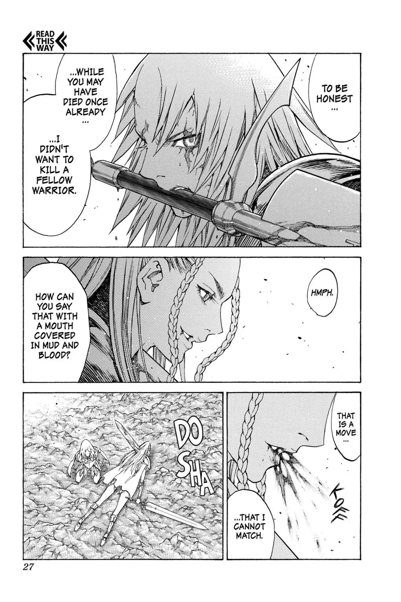 Claymore Chapter 120 page 26 - Chapter 120: Vol.22 Scene 120: Claws and Fangs of the Abyss, Part 1