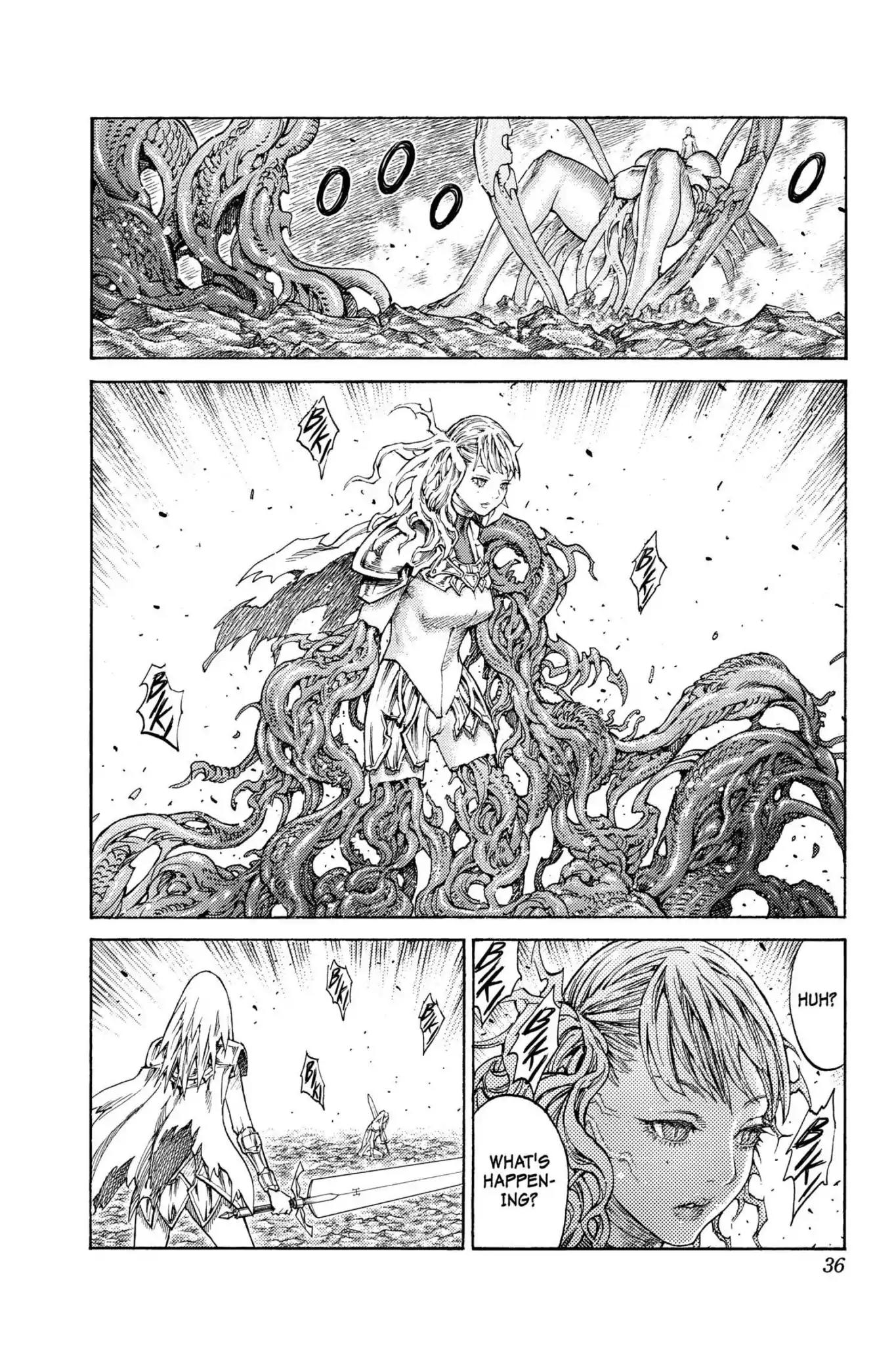 Claymore Chapter 120 page 35 - Chapter 120: Vol.22 Scene 120: Claws and Fangs of the Abyss, Part 1