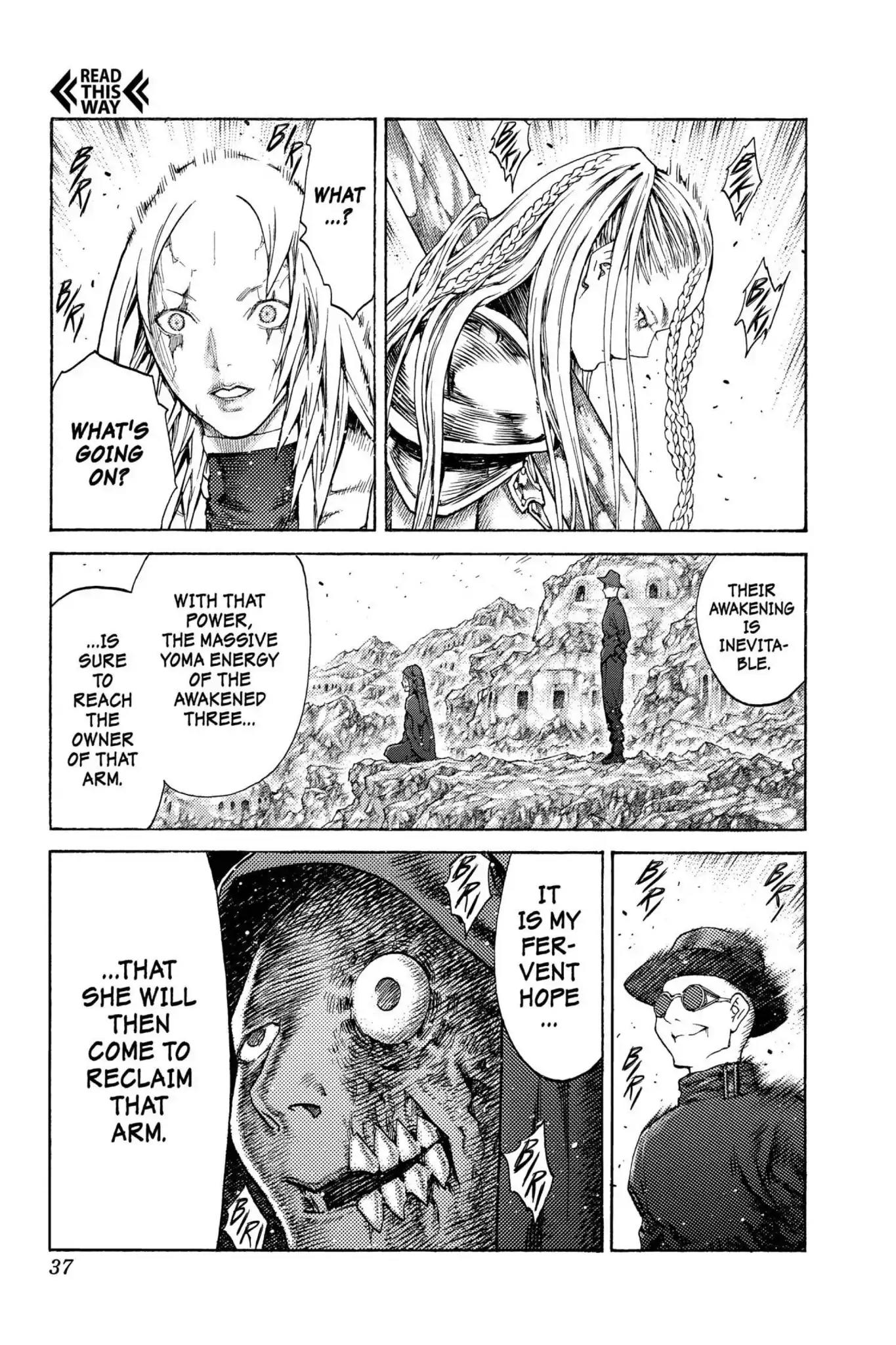 Claymore Chapter 120 page 36 - Chapter 120: Vol.22 Scene 120: Claws and Fangs of the Abyss, Part 1