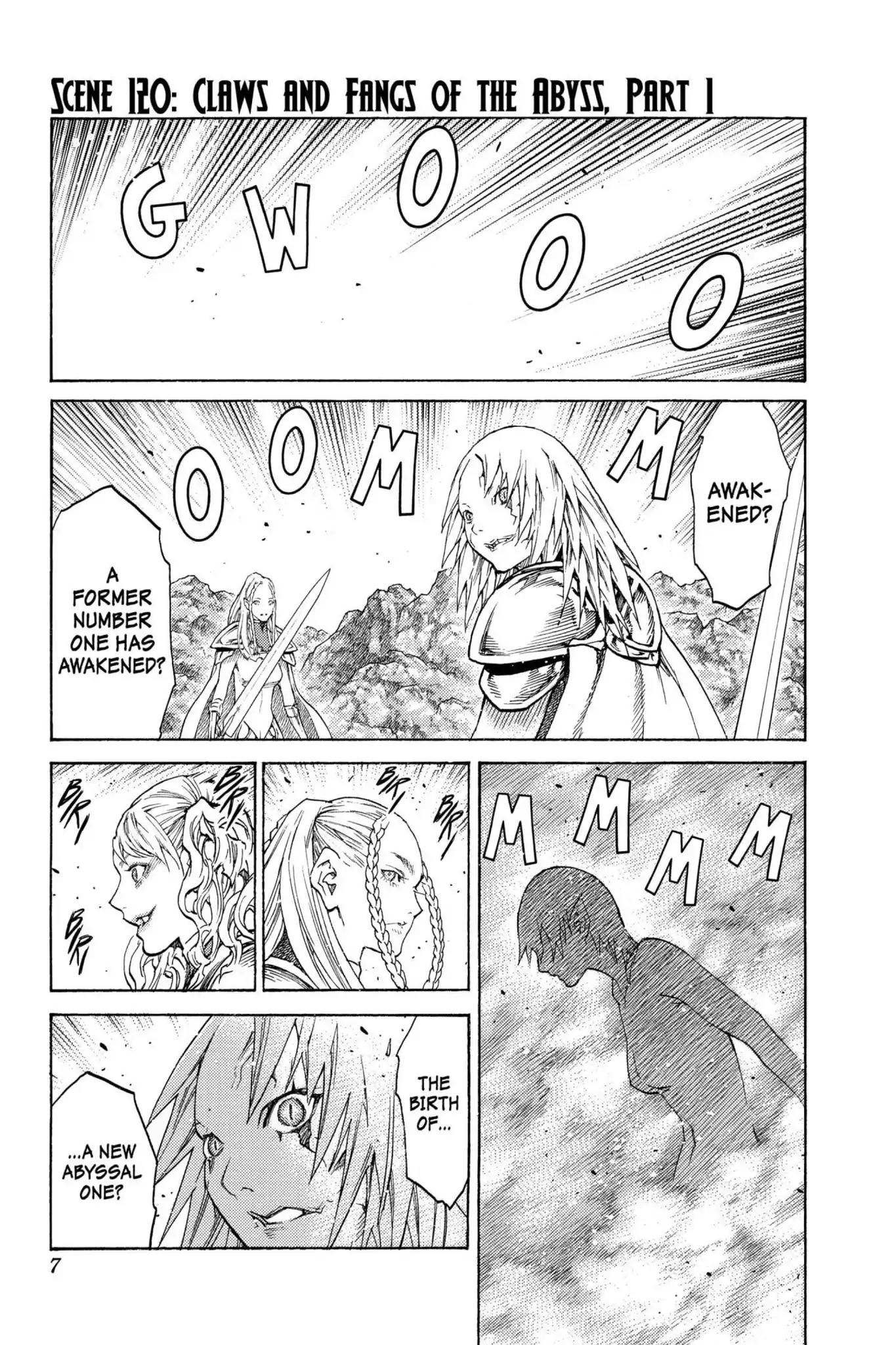 Claymore Chapter 120 page 7 - Chapter 120: Vol.22 Scene 120: Claws and Fangs of the Abyss, Part 1