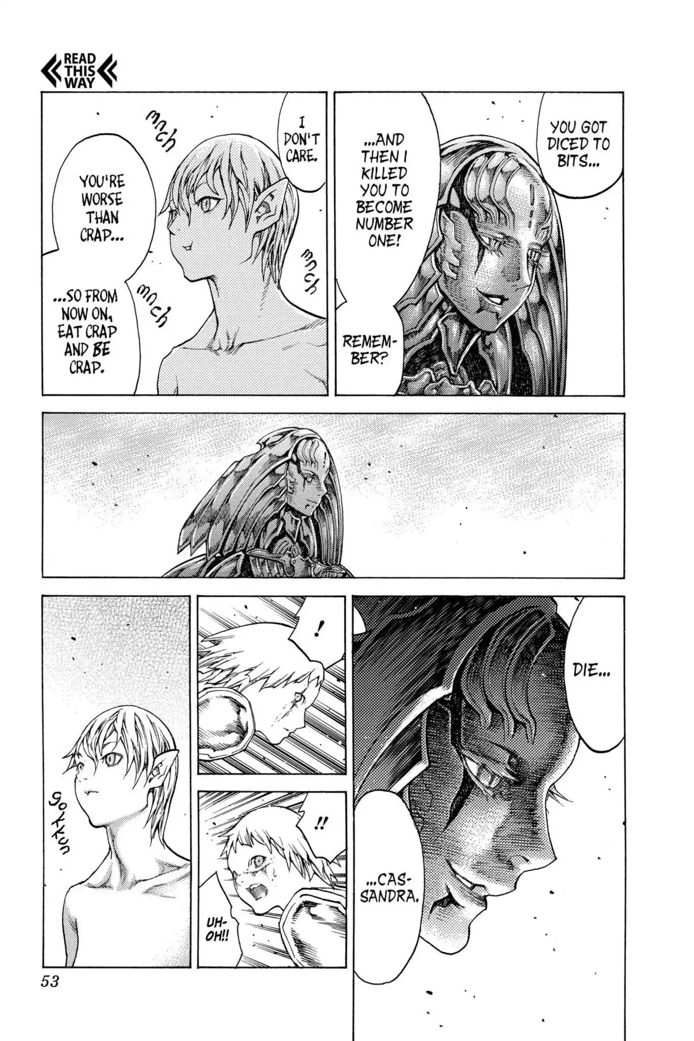 Claymore Chapter 121 page 14 - Chapter 121: Vol.22 Scene 121: Claws and Fangs of the Abyss, Part 2