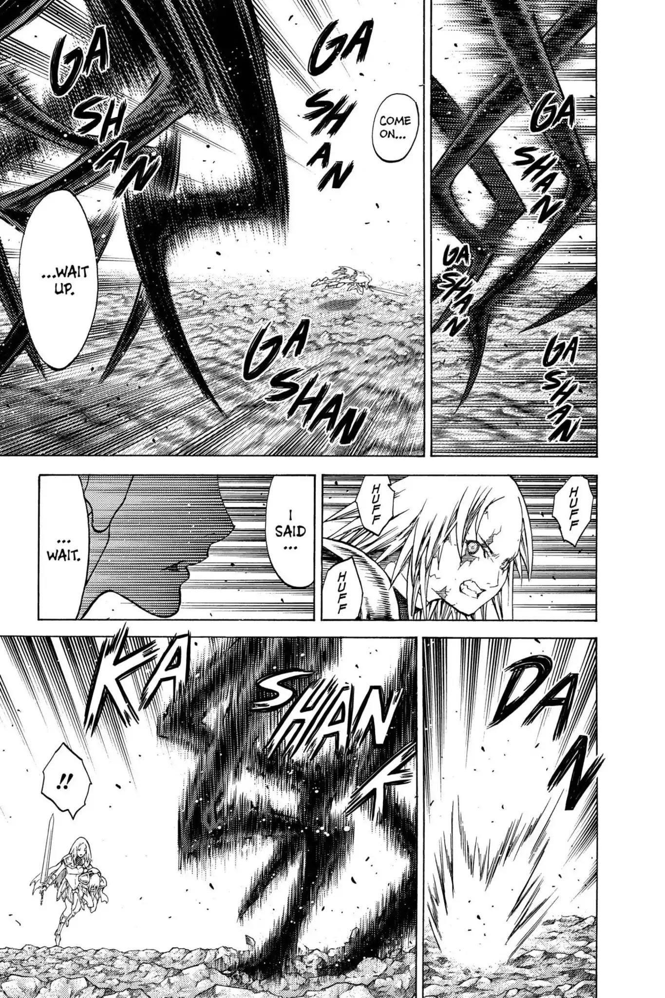 Claymore Chapter 121 page 18 - Chapter 121: Vol.22 Scene 121: Claws and Fangs of the Abyss, Part 2