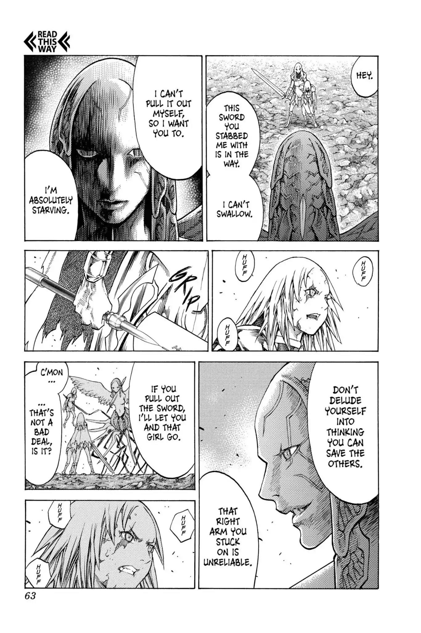 Claymore Chapter 121 page 21 - Chapter 121: Vol.22 Scene 121: Claws and Fangs of the Abyss, Part 2