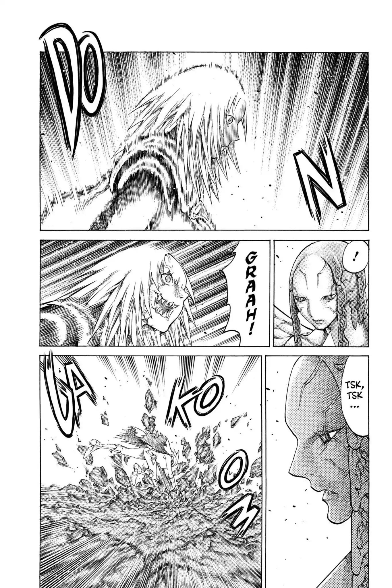 Claymore Chapter 121 page 22 - Chapter 121: Vol.22 Scene 121: Claws and Fangs of the Abyss, Part 2