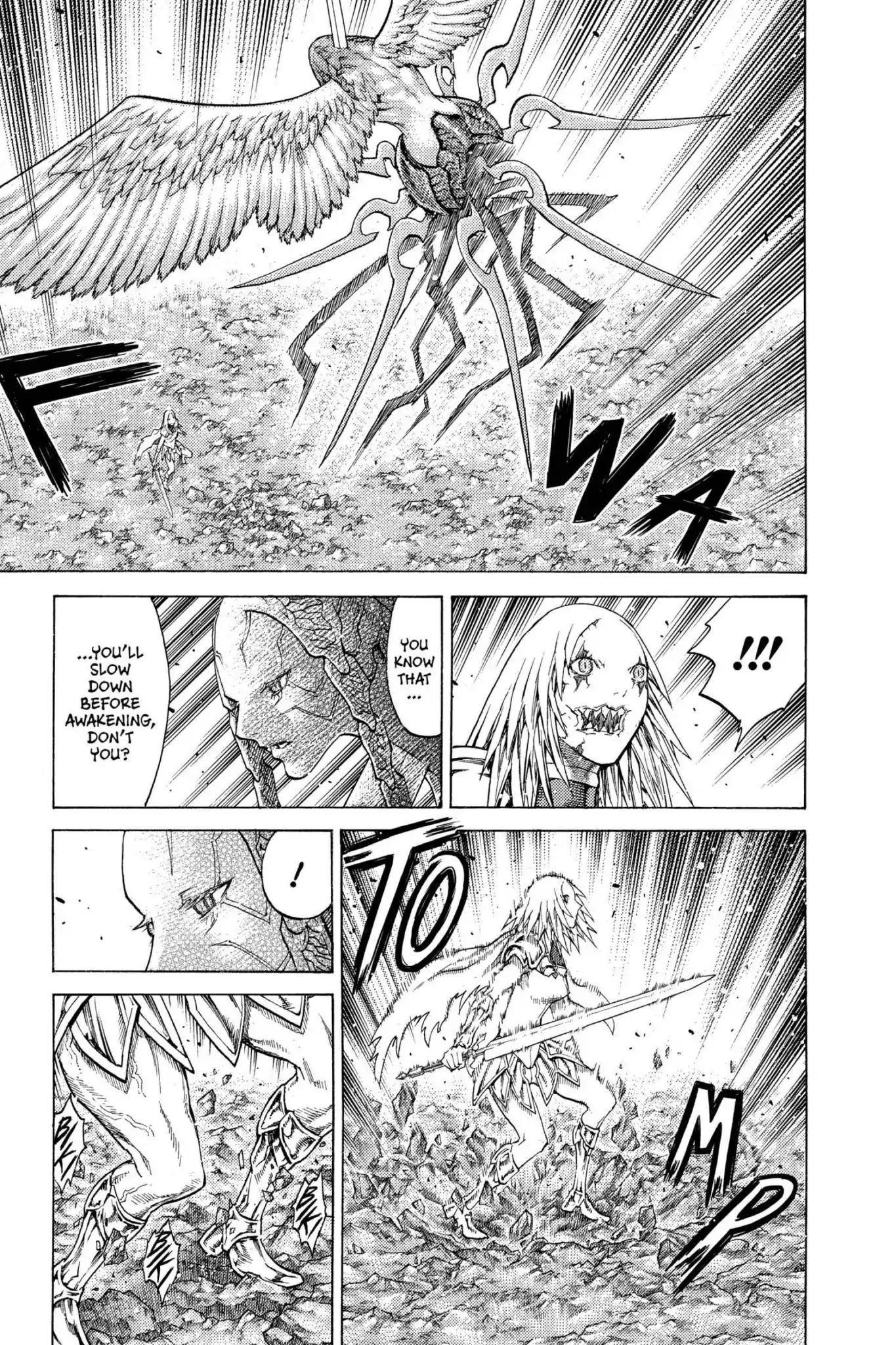 Claymore Chapter 121 page 23 - Chapter 121: Vol.22 Scene 121: Claws and Fangs of the Abyss, Part 2