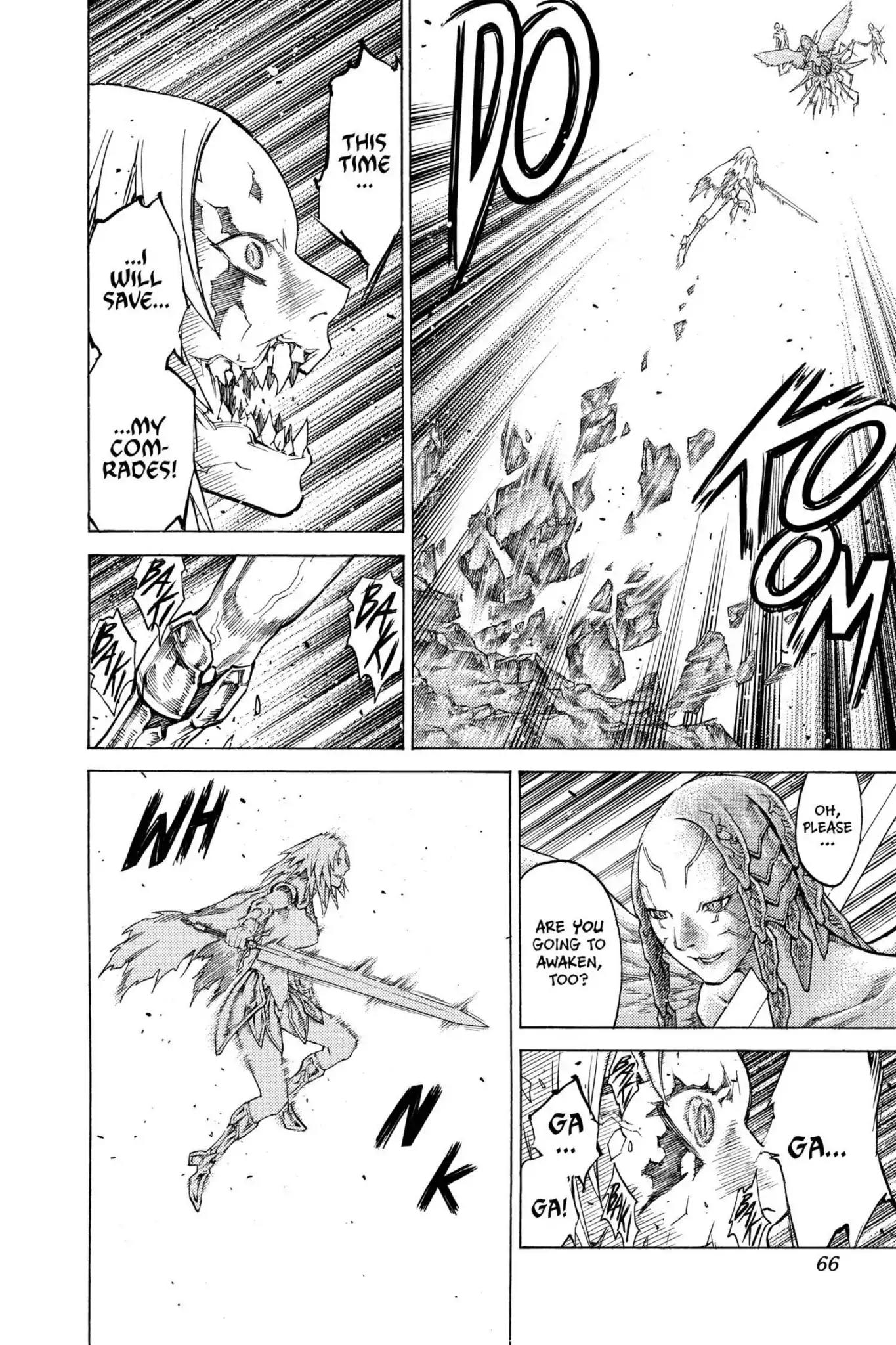 Claymore Chapter 121 page 24 - Chapter 121: Vol.22 Scene 121: Claws and Fangs of the Abyss, Part 2