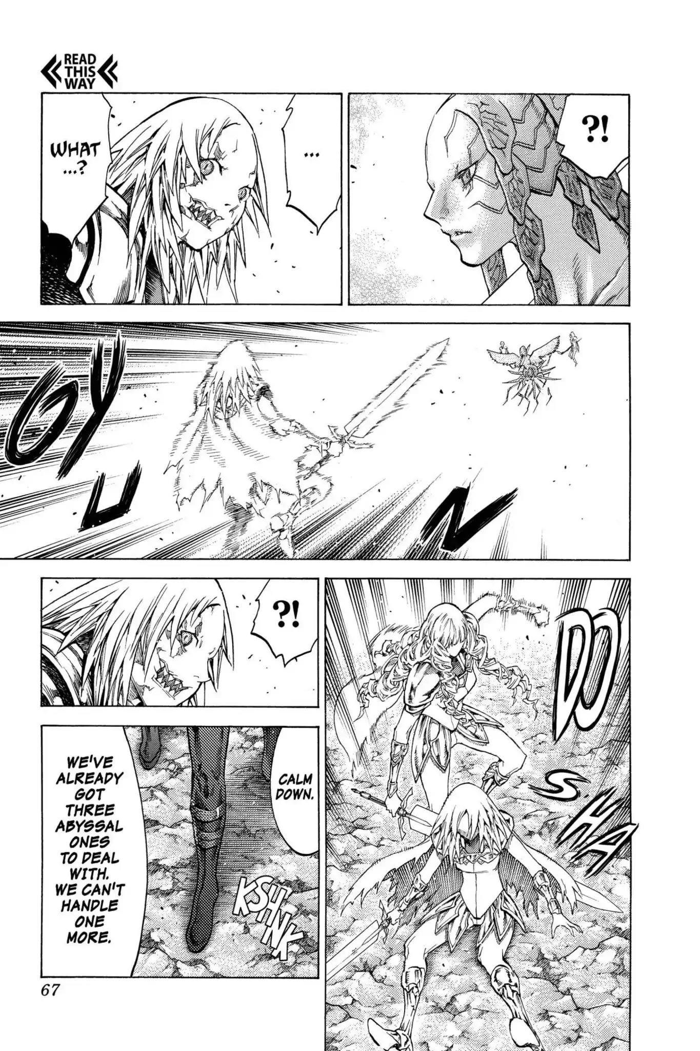 Claymore Chapter 121 page 25 - Chapter 121: Vol.22 Scene 121: Claws and Fangs of the Abyss, Part 2