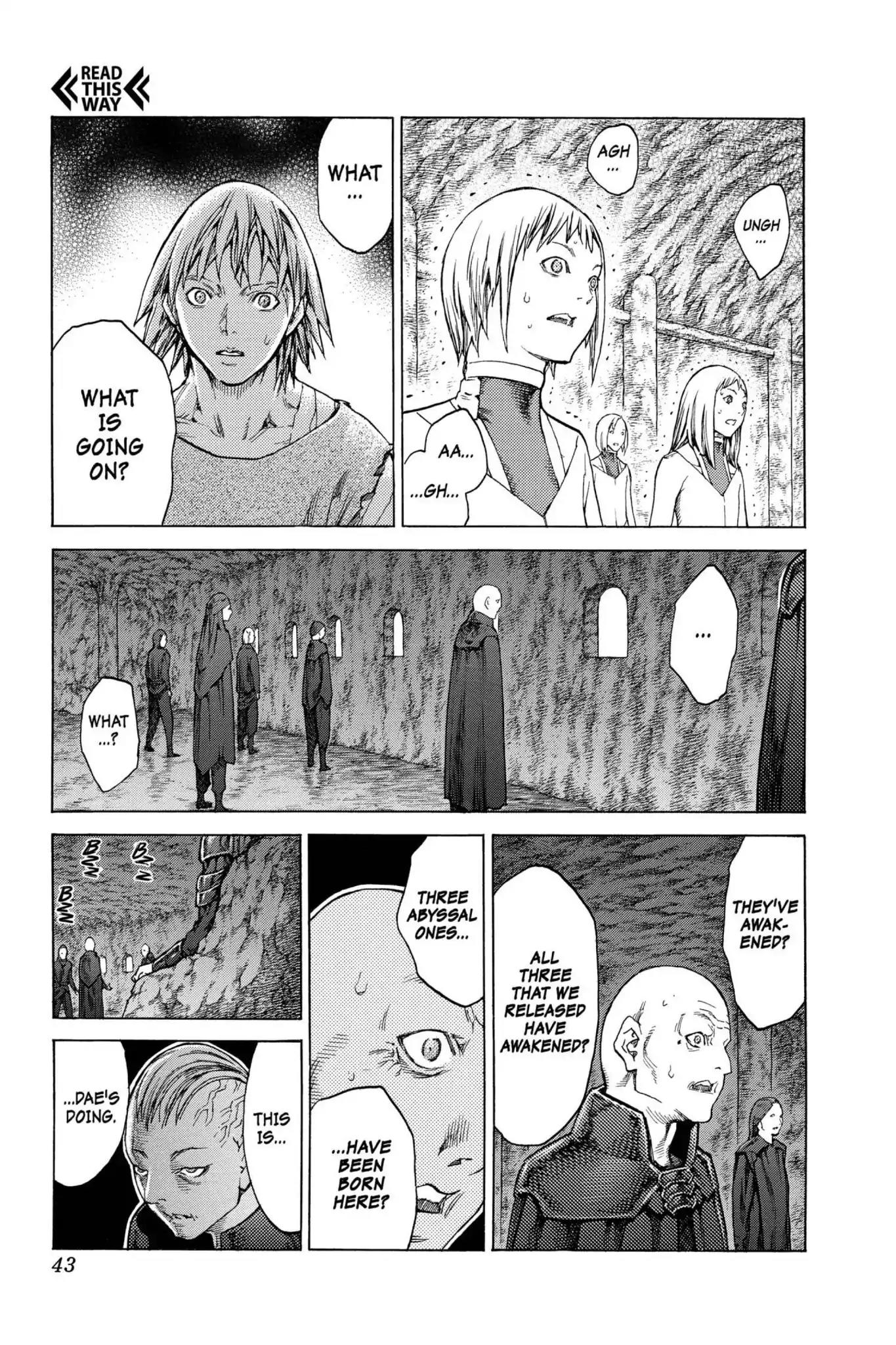 Claymore Chapter 121 page 5 - Chapter 121: Vol.22 Scene 121: Claws and Fangs of the Abyss, Part 2