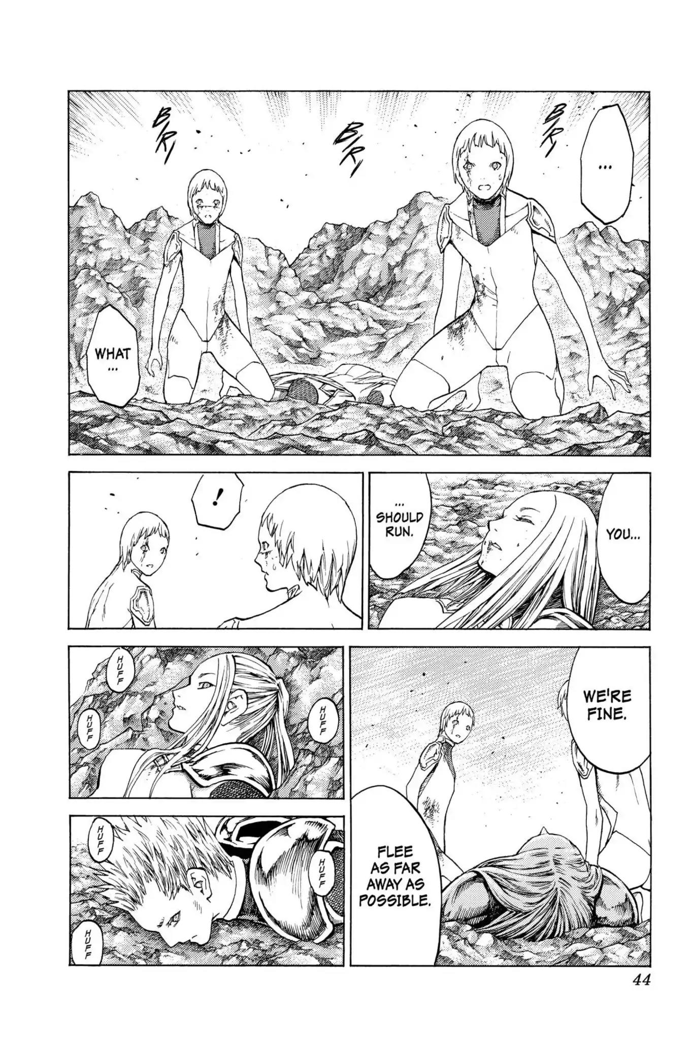 Claymore Chapter 121 page 6 - Chapter 121: Vol.22 Scene 121: Claws and Fangs of the Abyss, Part 2