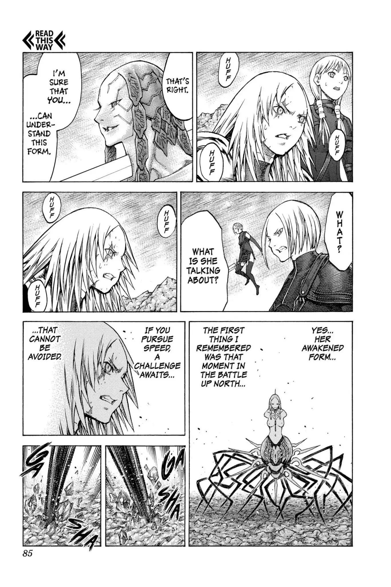 Claymore Chapter 122 page 13 - Chapter 122: Vol.22 Scene 122: Claws and Fangs of the Abyss, Part 3