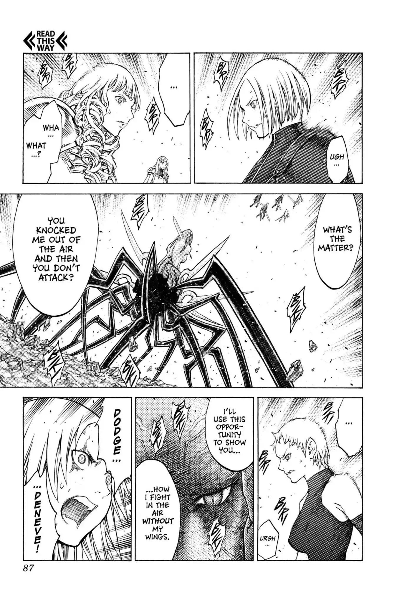 Claymore Chapter 122 page 15 - Chapter 122: Vol.22 Scene 122: Claws and Fangs of the Abyss, Part 3