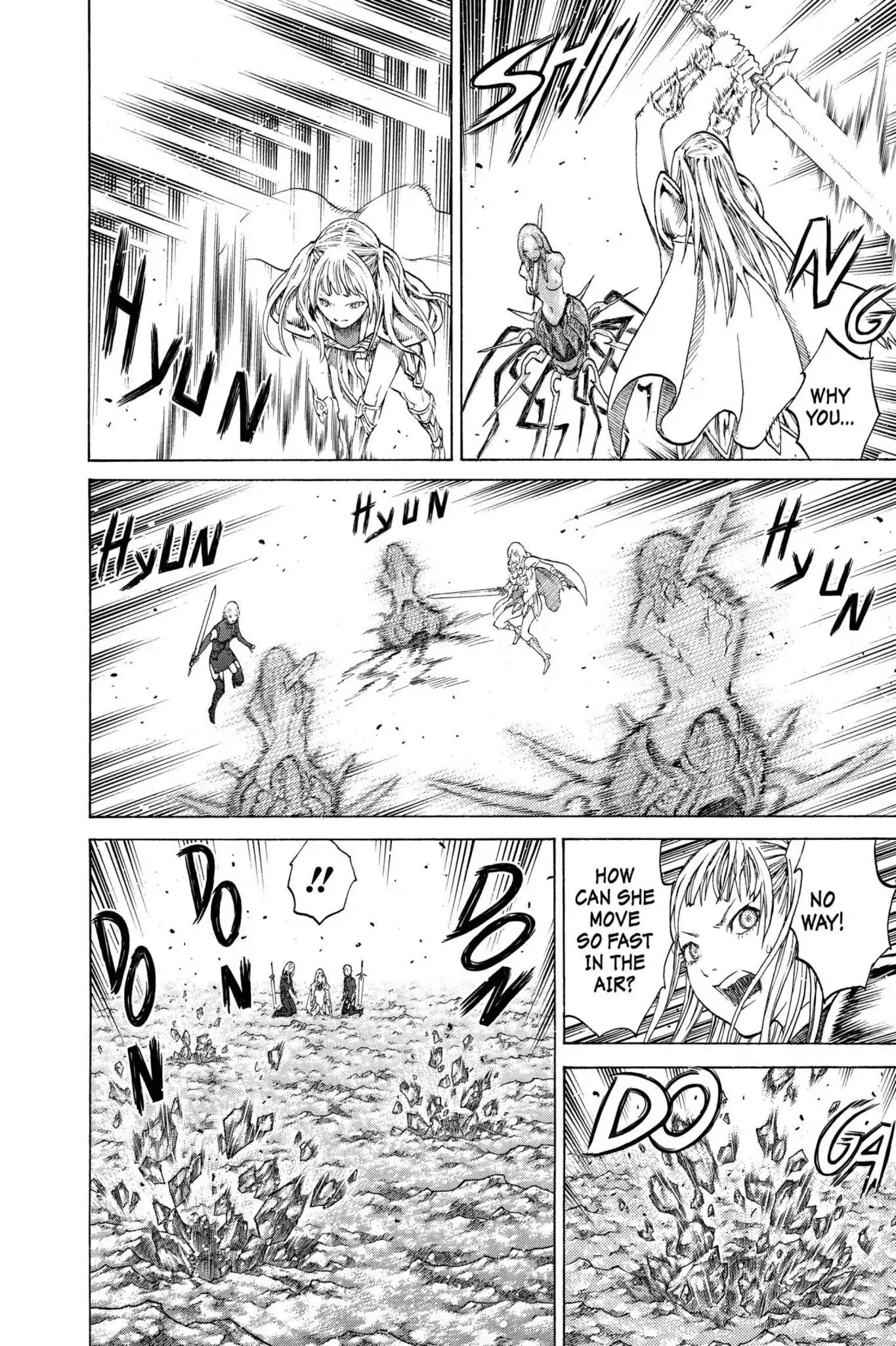 Claymore Chapter 122 page 17 - Chapter 122: Vol.22 Scene 122: Claws and Fangs of the Abyss, Part 3