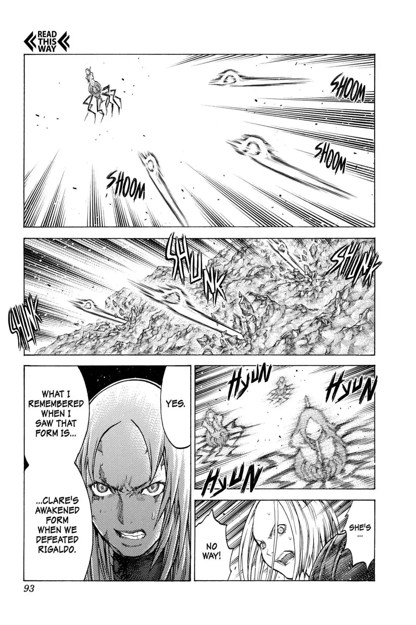 Claymore Chapter 122 page 20 - Chapter 122: Vol.22 Scene 122: Claws and Fangs of the Abyss, Part 3