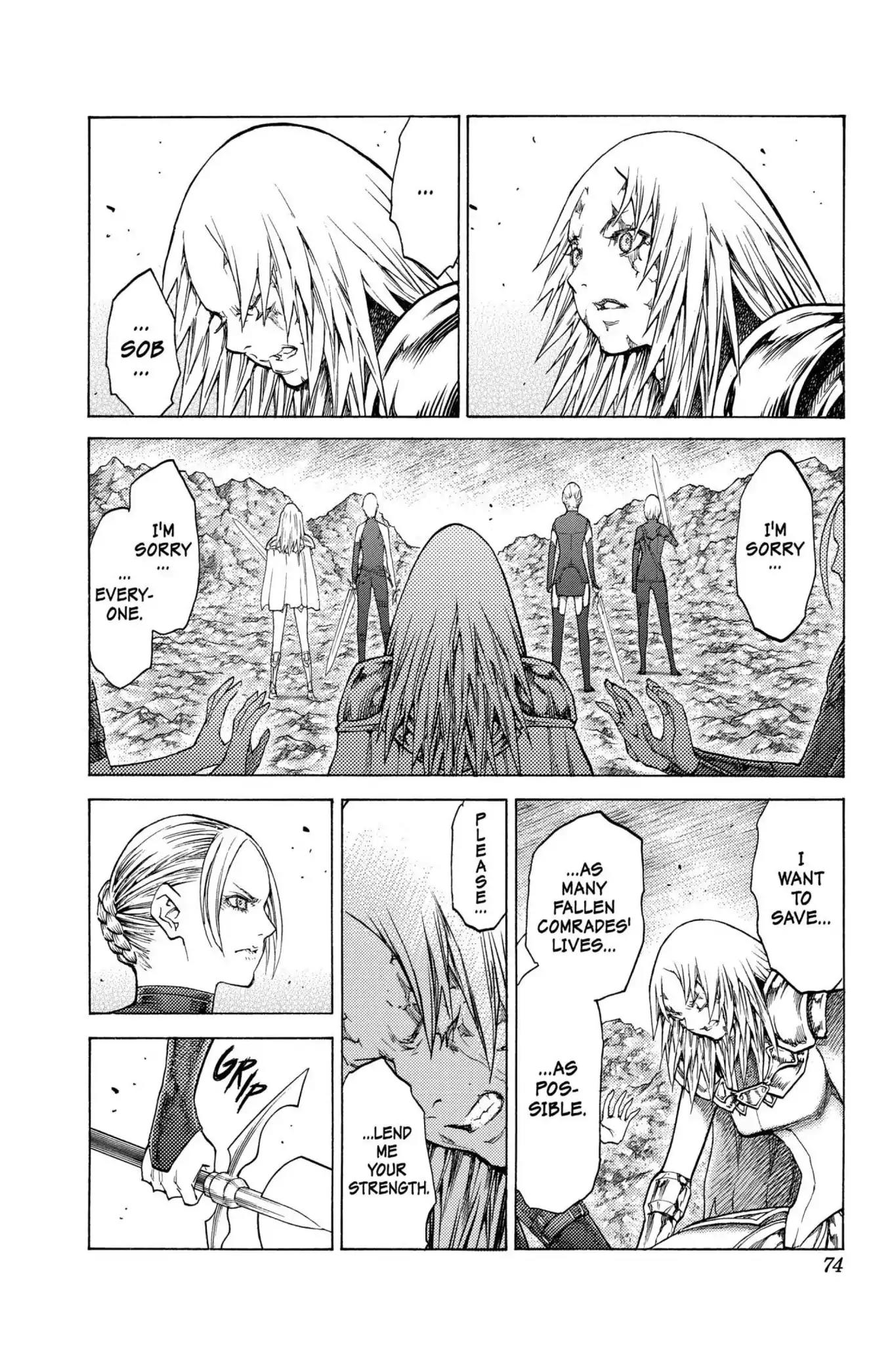 Claymore Chapter 122 page 3 - Chapter 122: Vol.22 Scene 122: Claws and Fangs of the Abyss, Part 3