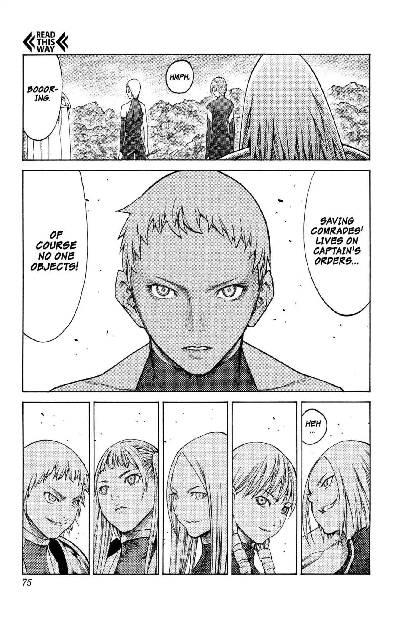 Claymore Chapter 122 page 4 - Chapter 122: Vol.22 Scene 122: Claws and Fangs of the Abyss, Part 3
