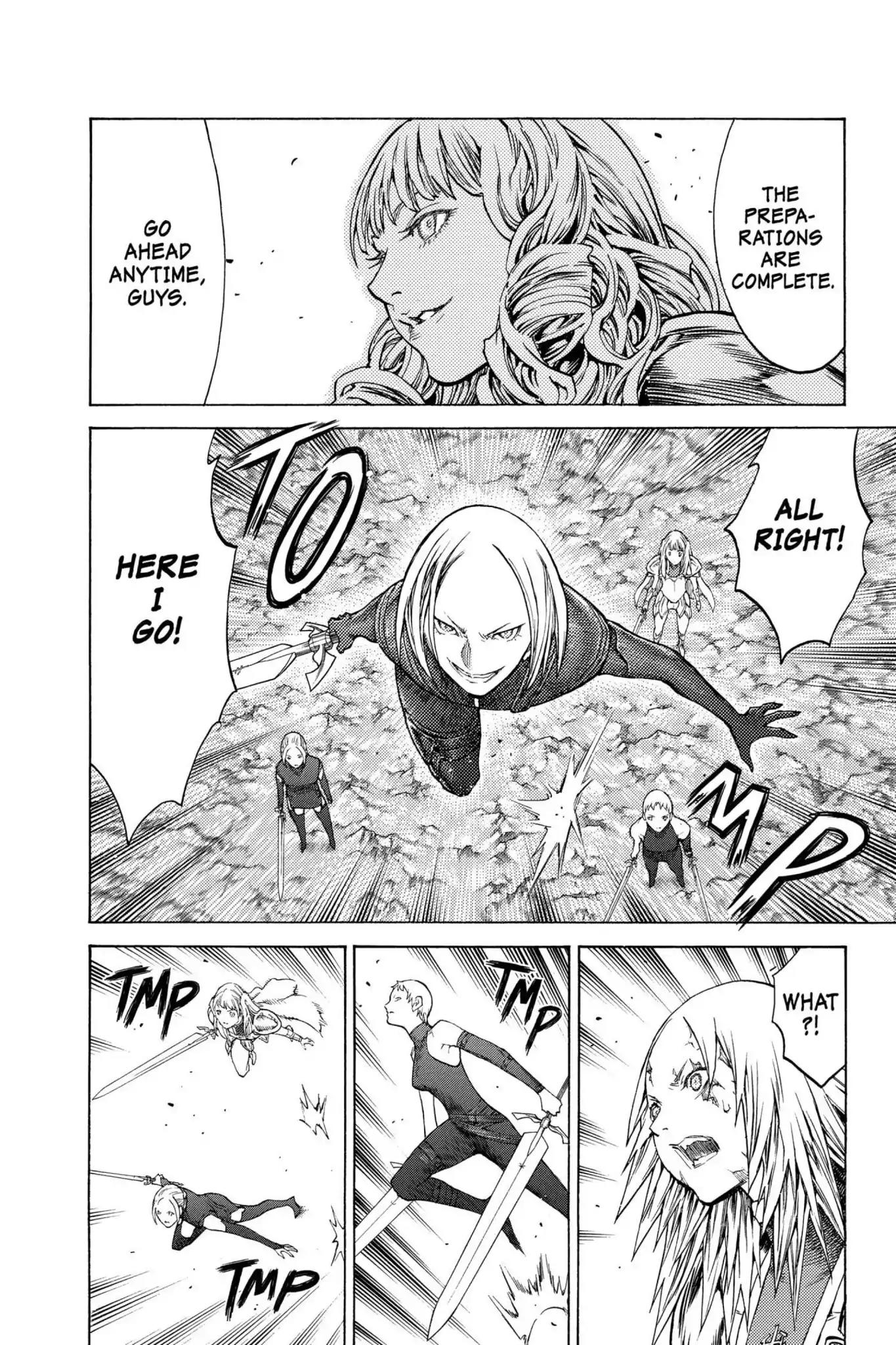 Claymore Chapter 122 page 5 - Chapter 122: Vol.22 Scene 122: Claws and Fangs of the Abyss, Part 3