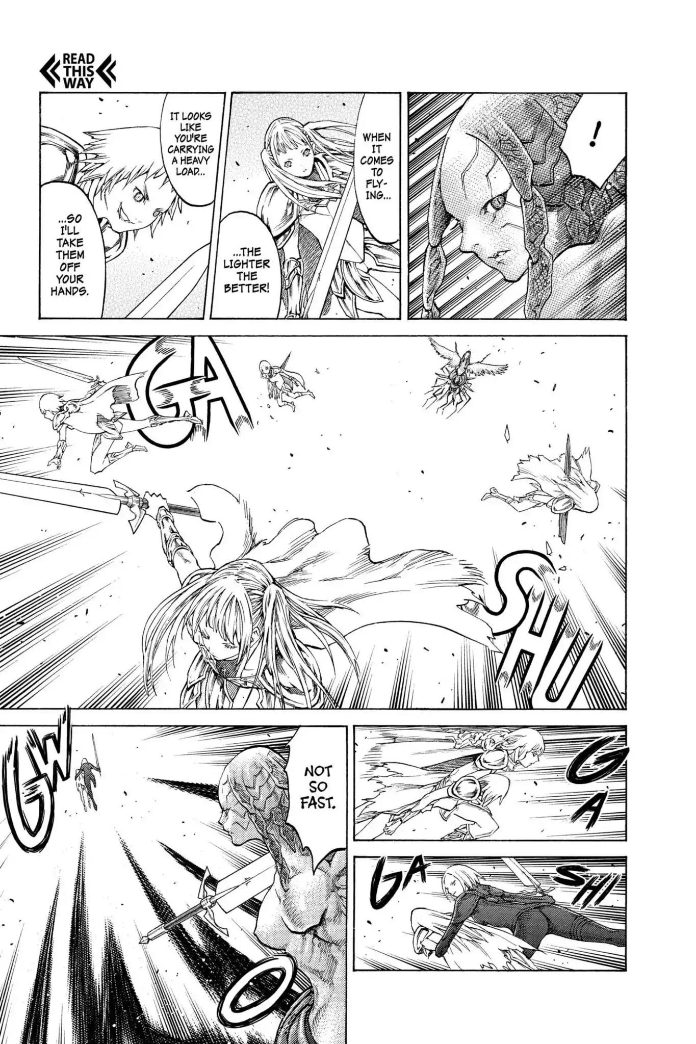 Claymore Chapter 122 page 8 - Chapter 122: Vol.22 Scene 122: Claws and Fangs of the Abyss, Part 3