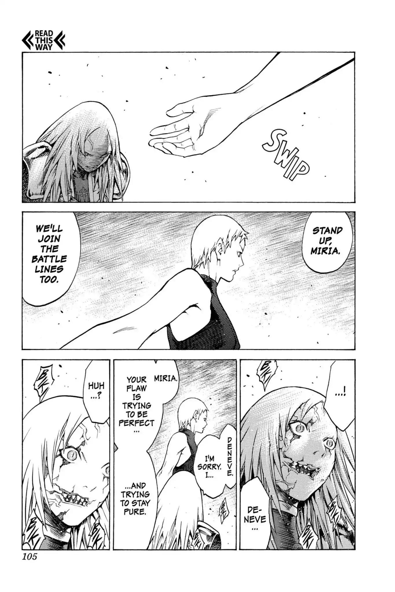 Claymore Chapter 123 page 11 - Chapter 123: Vol.22 Scene 123: Claws and Fangs of the Abyss, Part 4