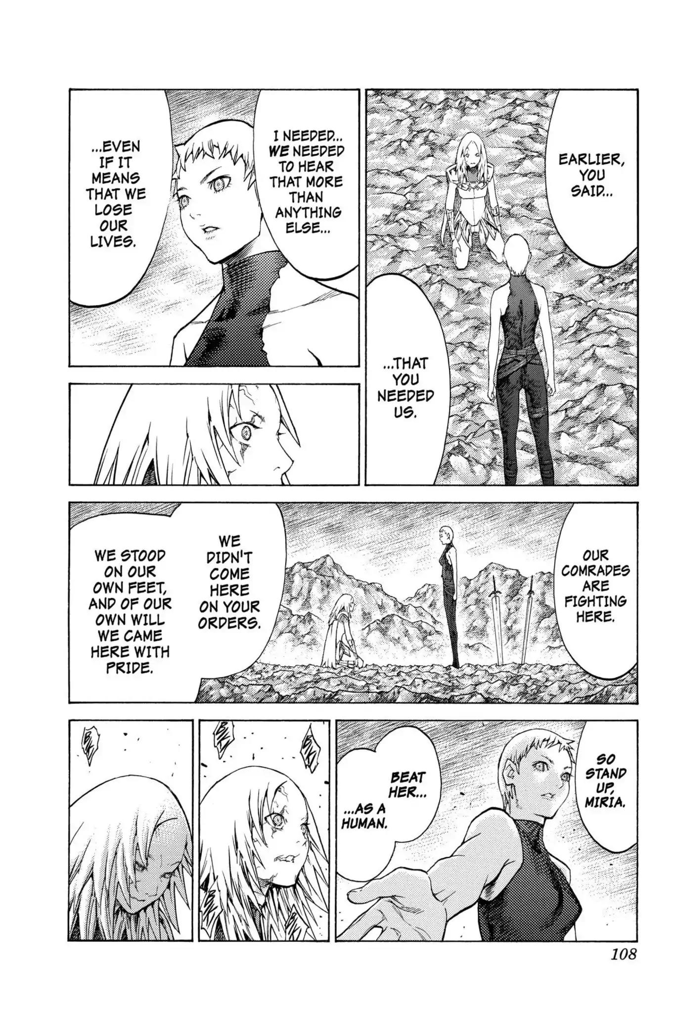 Claymore Chapter 123 page 14 - Chapter 123: Vol.22 Scene 123: Claws and Fangs of the Abyss, Part 4