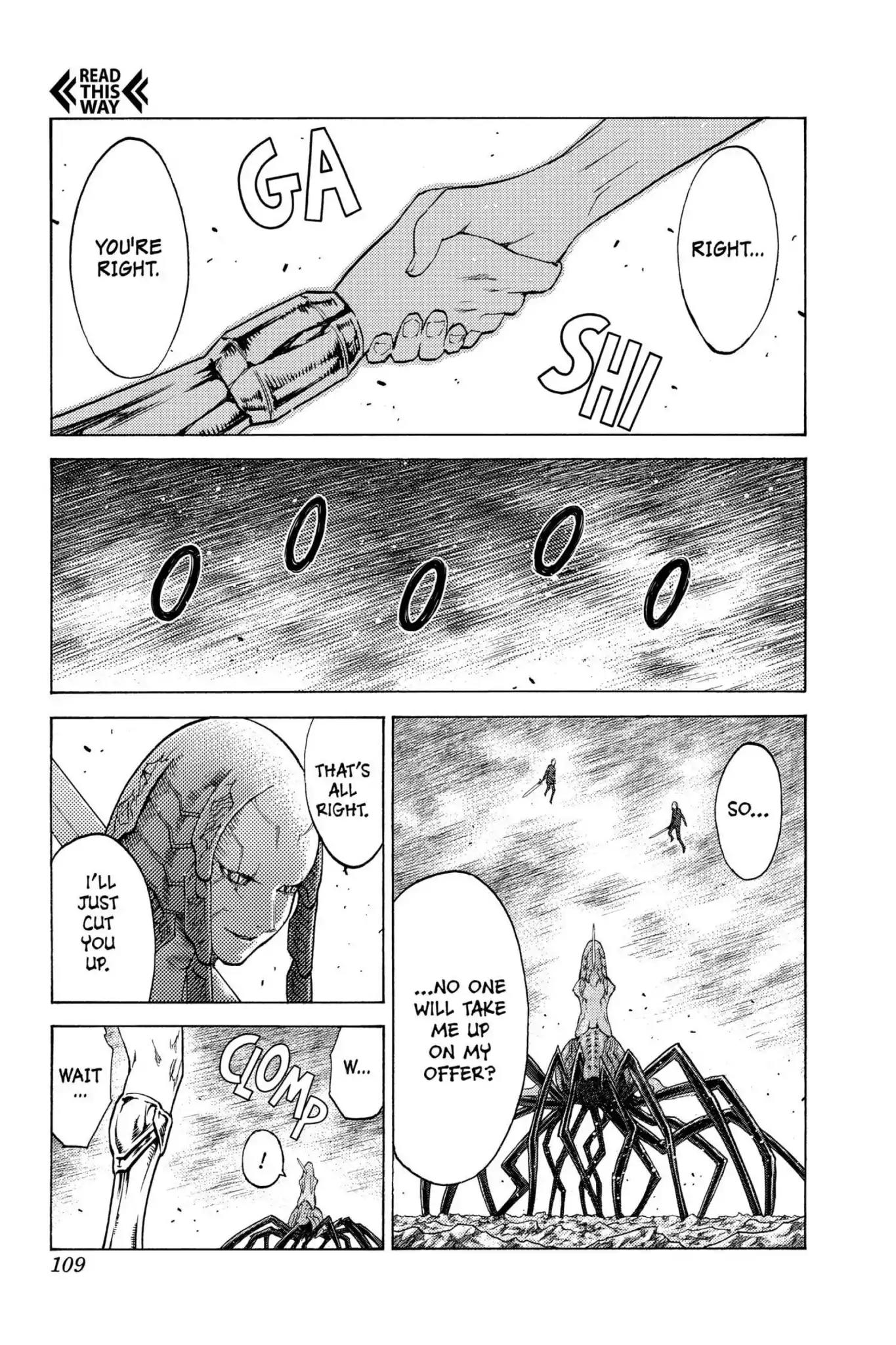 Claymore Chapter 123 page 15 - Chapter 123: Vol.22 Scene 123: Claws and Fangs of the Abyss, Part 4
