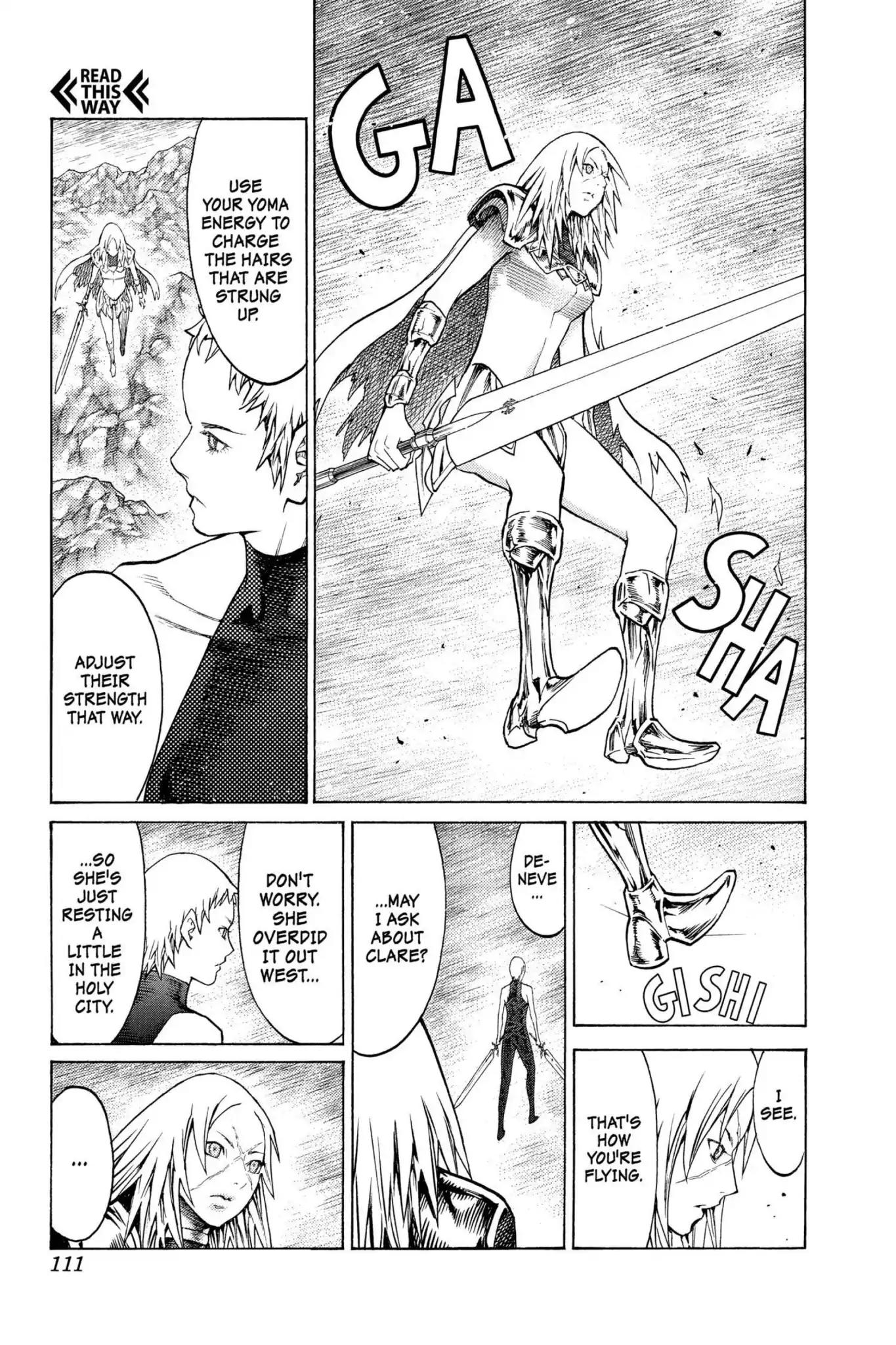 Claymore Chapter 123 page 17 - Chapter 123: Vol.22 Scene 123: Claws and Fangs of the Abyss, Part 4