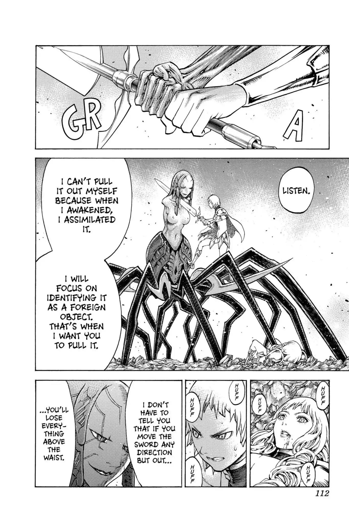 Claymore Chapter 123 page 18 - Chapter 123: Vol.22 Scene 123: Claws and Fangs of the Abyss, Part 4