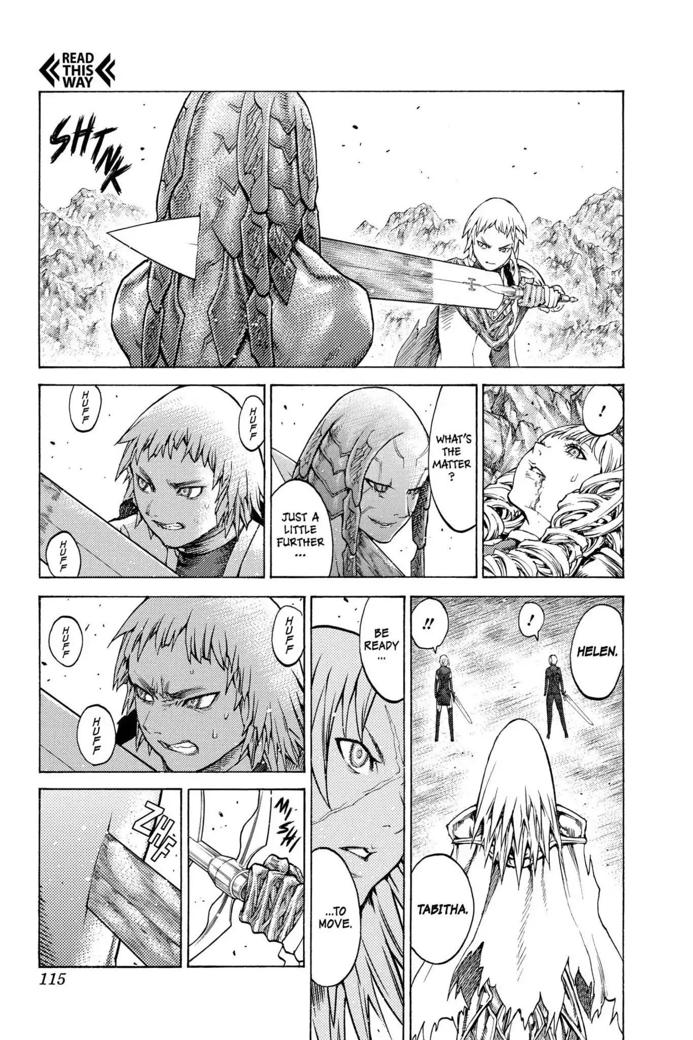Claymore Chapter 123 page 21 - Chapter 123: Vol.22 Scene 123: Claws and Fangs of the Abyss, Part 4