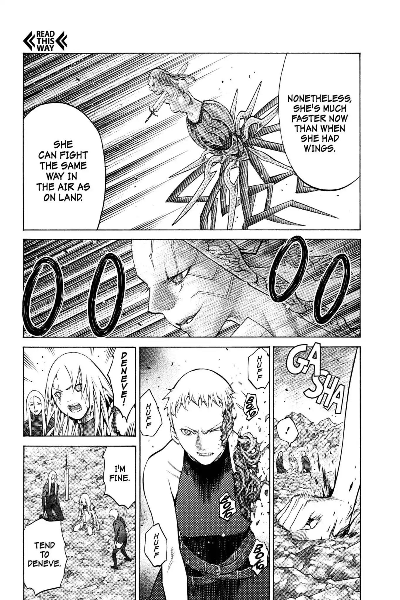 Claymore Chapter 123 page 3 - Chapter 123: Vol.22 Scene 123: Claws and Fangs of the Abyss, Part 4