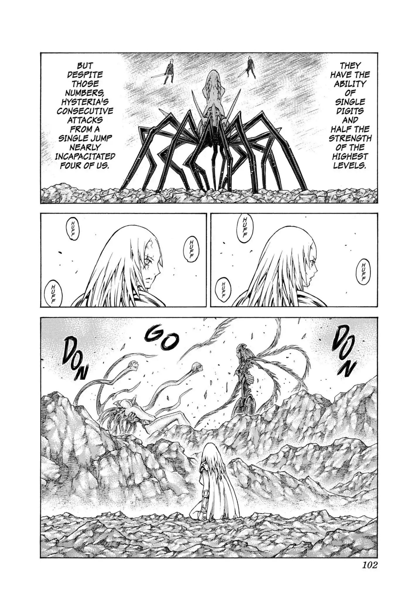 Claymore Chapter 123 page 8 - Chapter 123: Vol.22 Scene 123: Claws and Fangs of the Abyss, Part 4