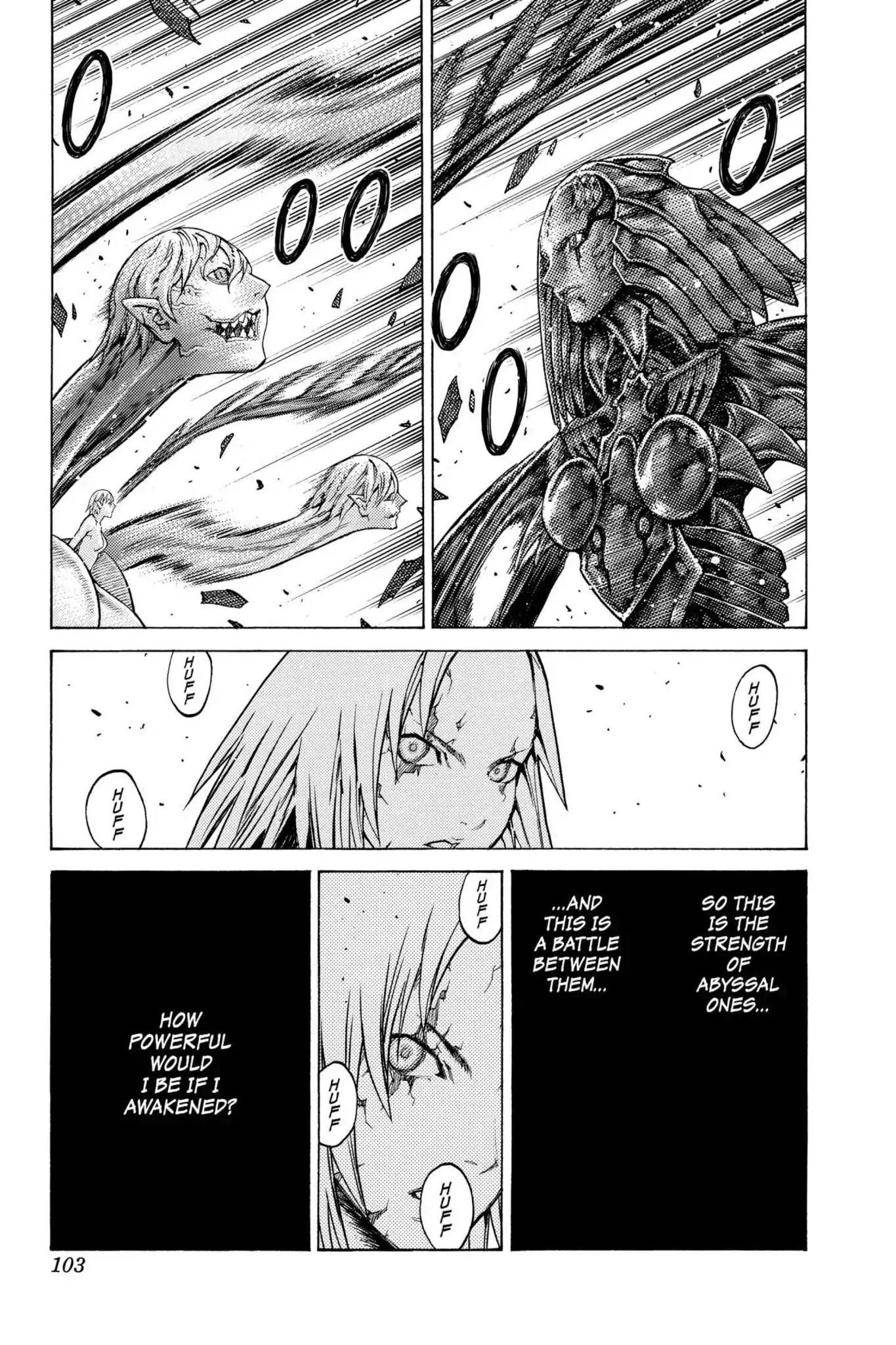 Claymore Chapter 123 page 9 - Chapter 123: Vol.22 Scene 123: Claws and Fangs of the Abyss, Part 4