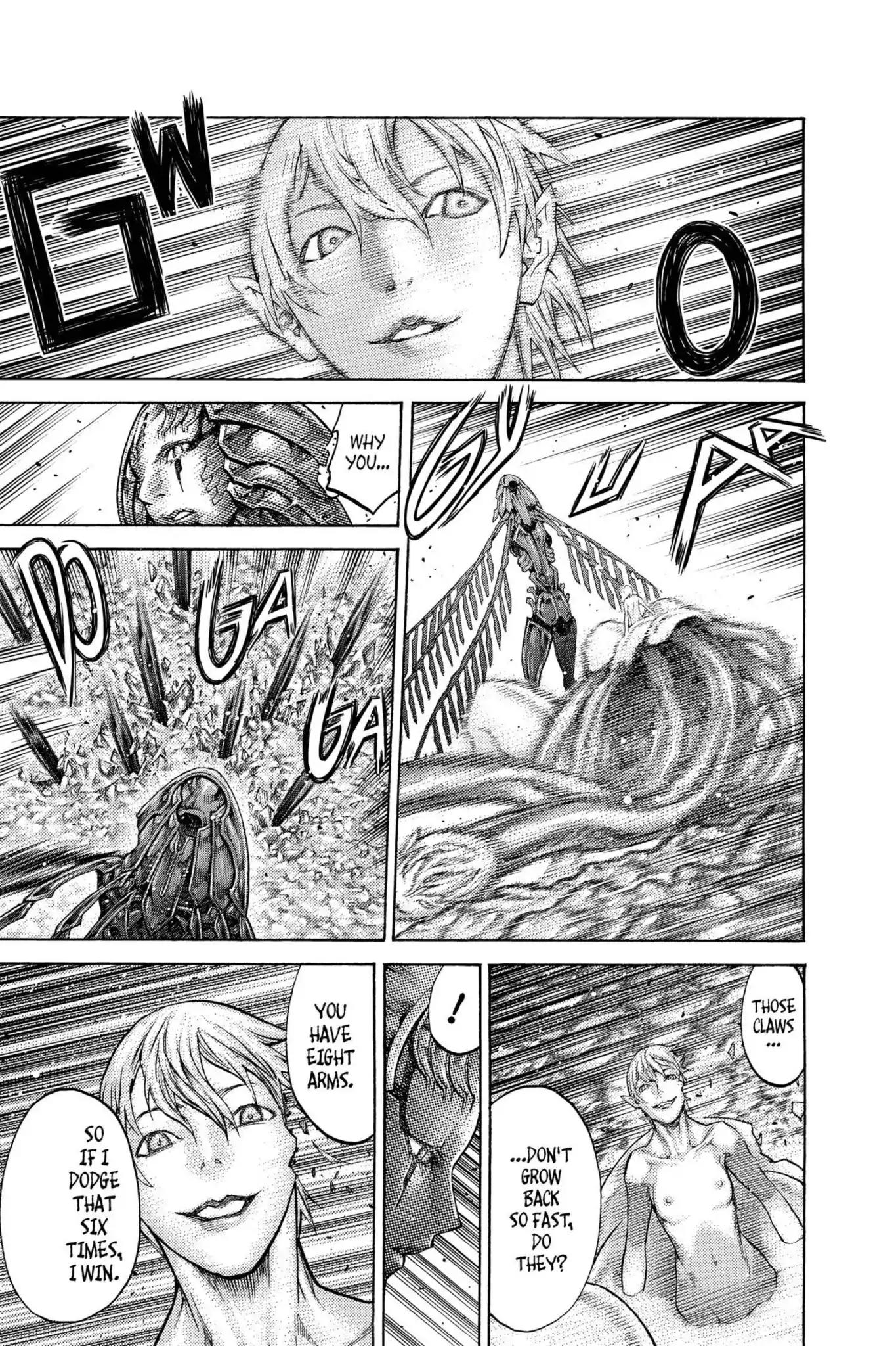 Claymore Chapter 124 page 10 - Chapter 124: Vol.22 Scene 124: Claws and Fangs of the Abyss, Part 5