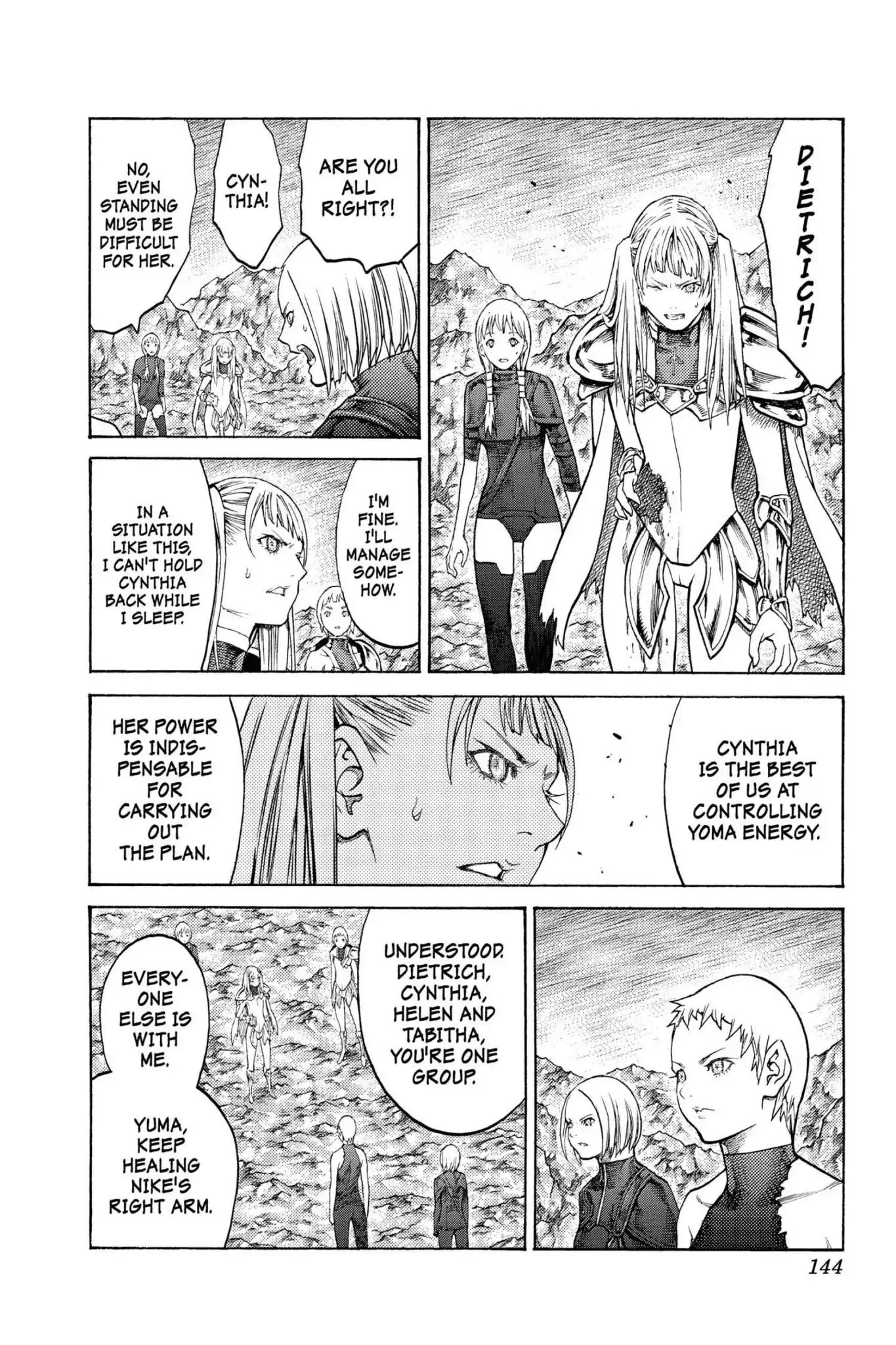 Claymore Chapter 124 page 17 - Chapter 124: Vol.22 Scene 124: Claws and Fangs of the Abyss, Part 5