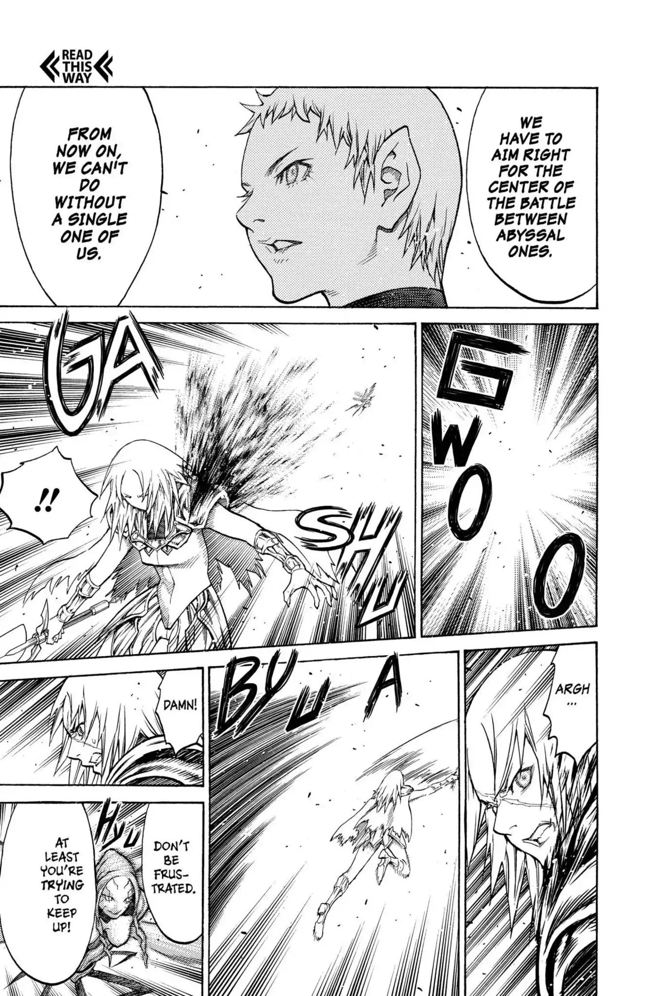 Claymore Chapter 124 page 18 - Chapter 124: Vol.22 Scene 124: Claws and Fangs of the Abyss, Part 5