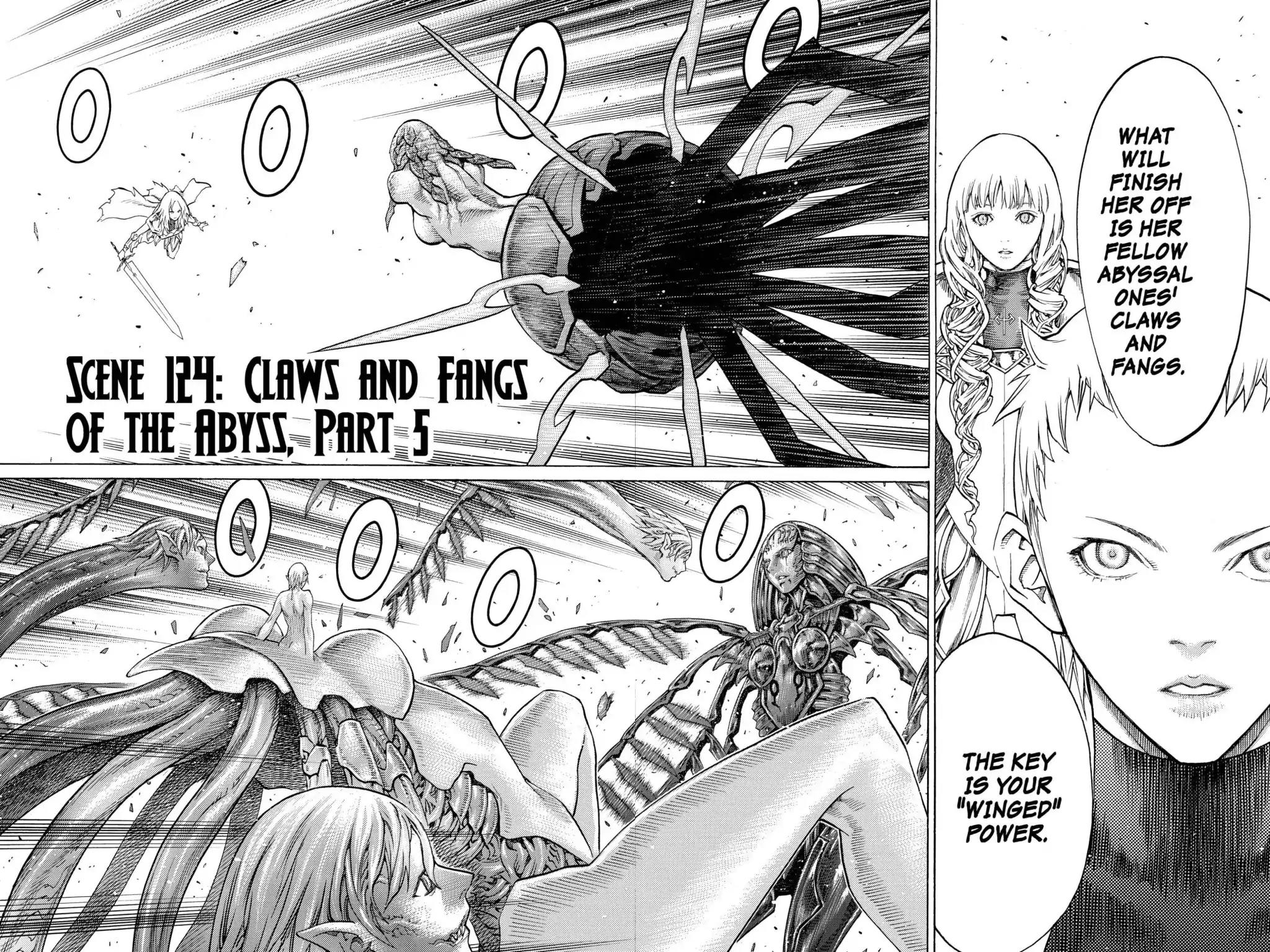 Claymore Chapter 124 page 2 - Chapter 124: Vol.22 Scene 124: Claws and Fangs of the Abyss, Part 5
