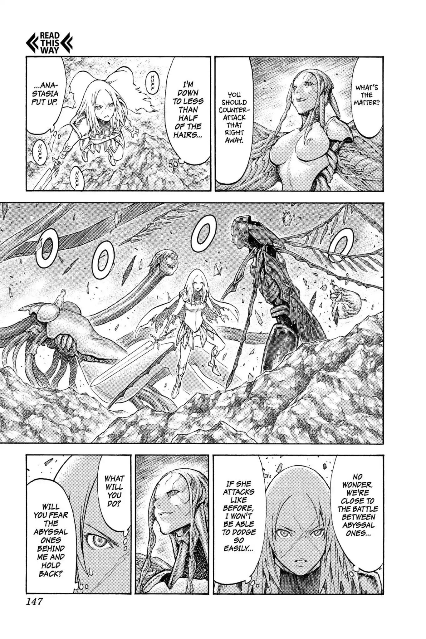 Claymore Chapter 124 page 20 - Chapter 124: Vol.22 Scene 124: Claws and Fangs of the Abyss, Part 5