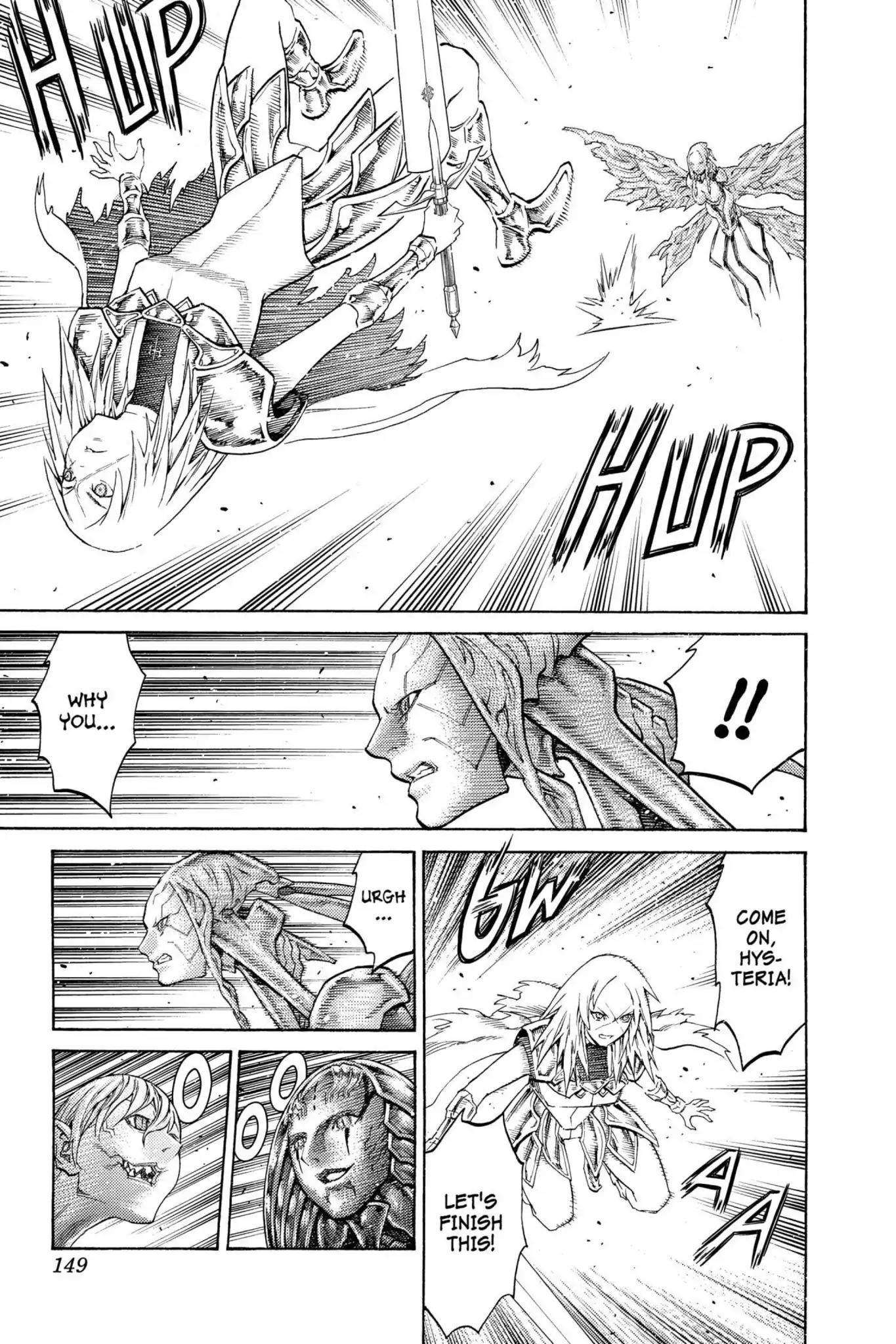 Claymore Chapter 124 page 22 - Chapter 124: Vol.22 Scene 124: Claws and Fangs of the Abyss, Part 5