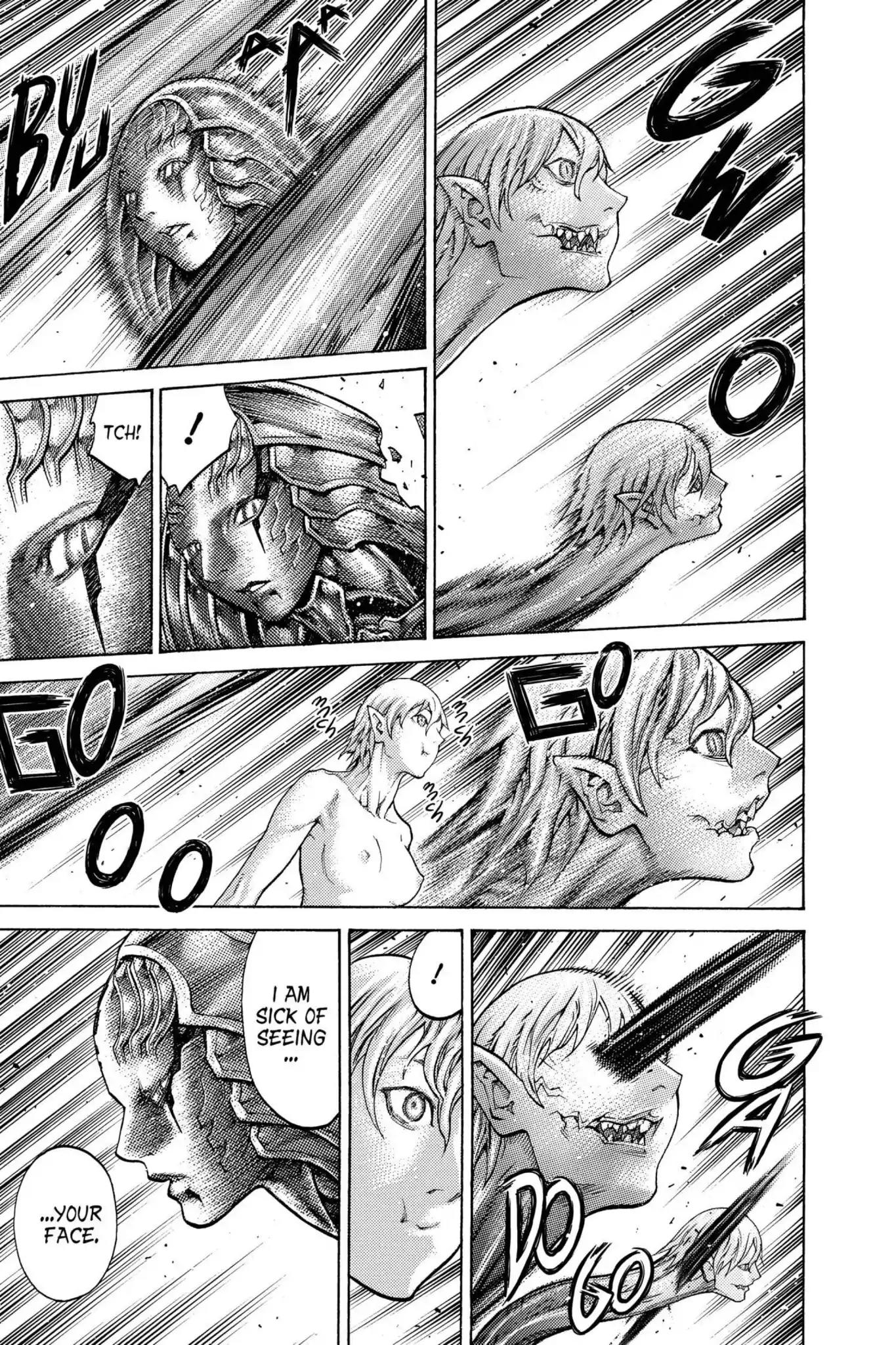 Claymore Chapter 124 page 4 - Chapter 124: Vol.22 Scene 124: Claws and Fangs of the Abyss, Part 5