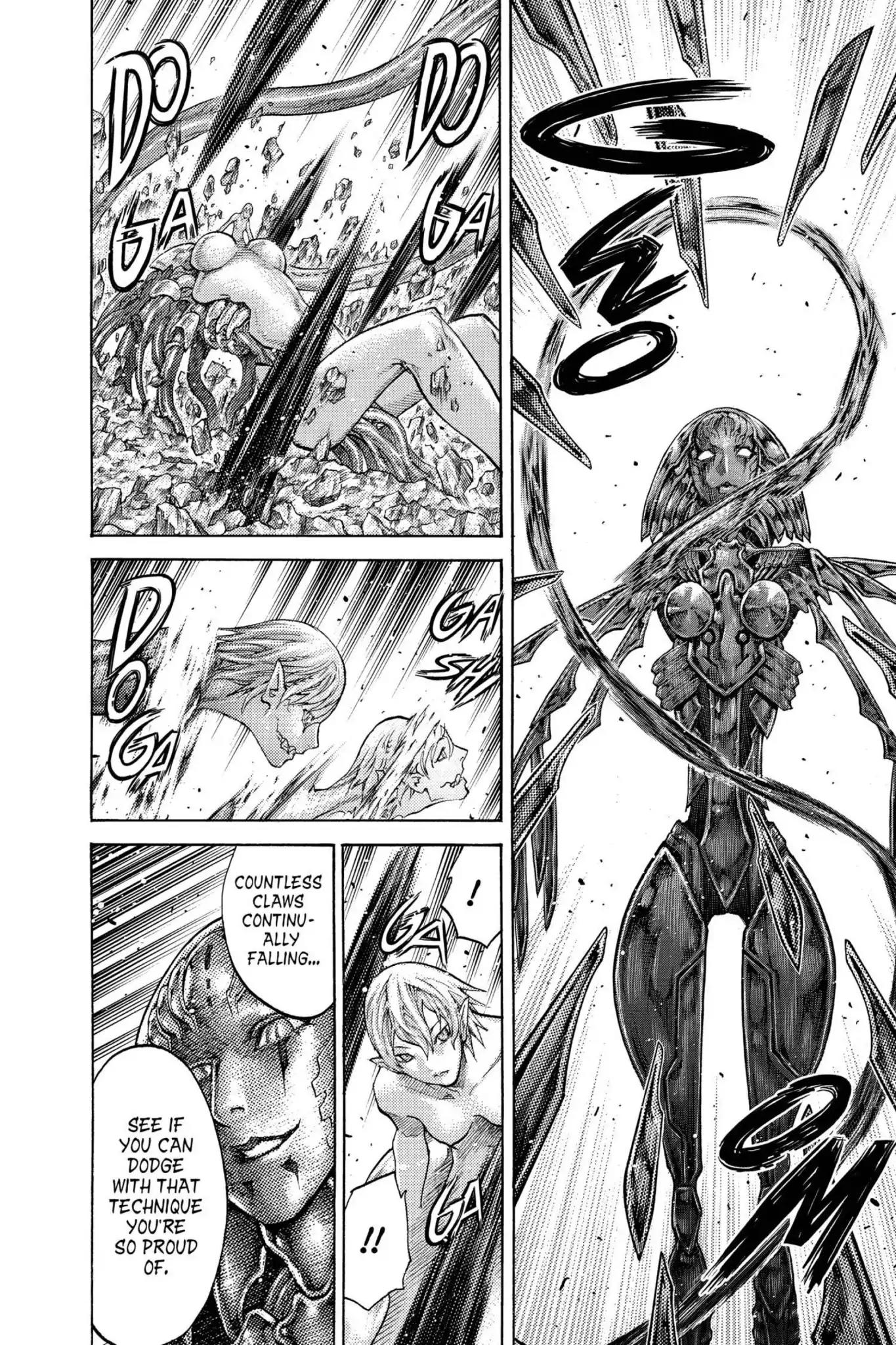 Claymore Chapter 124 page 5 - Chapter 124: Vol.22 Scene 124: Claws and Fangs of the Abyss, Part 5
