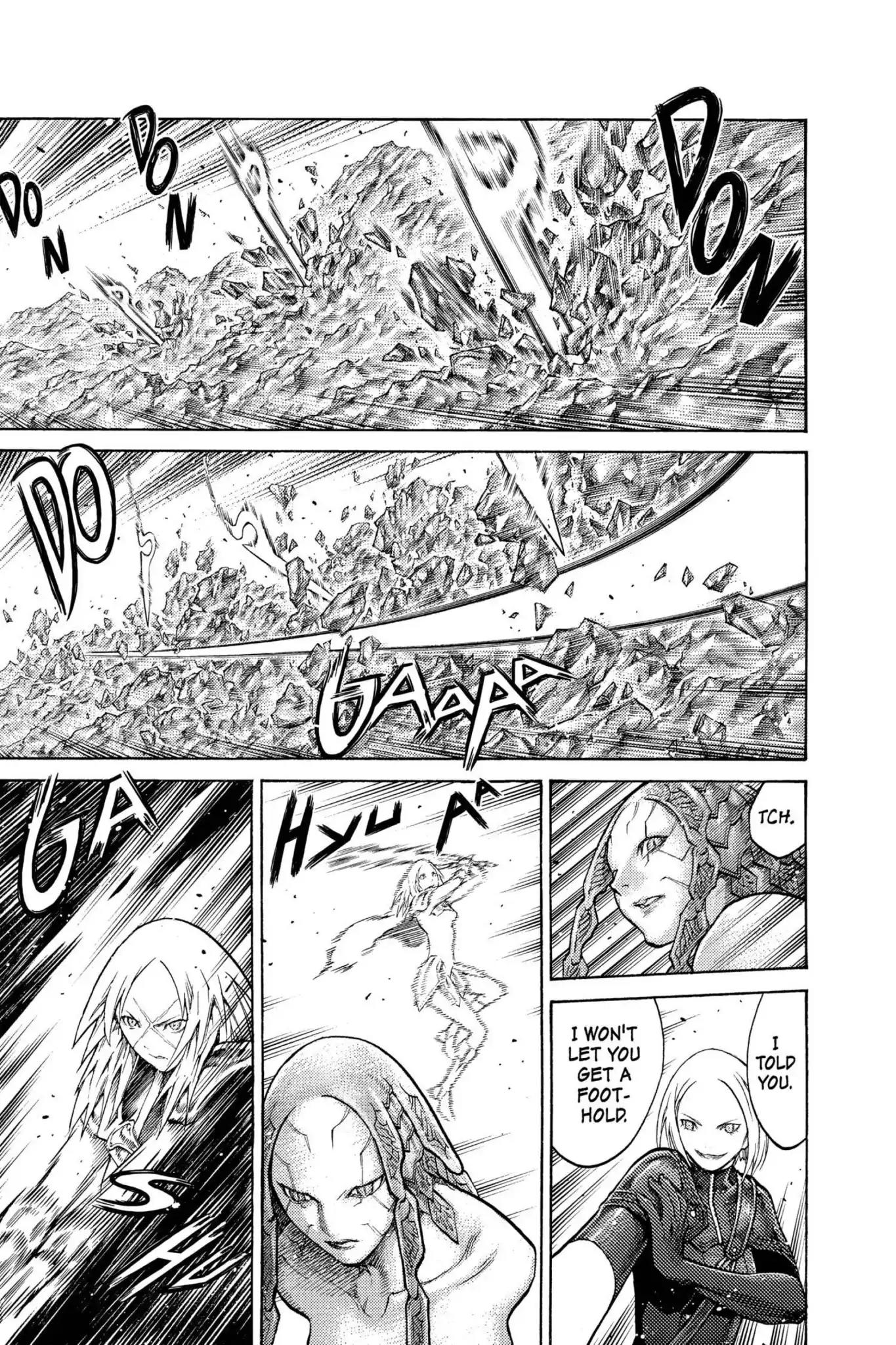Claymore Chapter 124 page 6 - Chapter 124: Vol.22 Scene 124: Claws and Fangs of the Abyss, Part 5