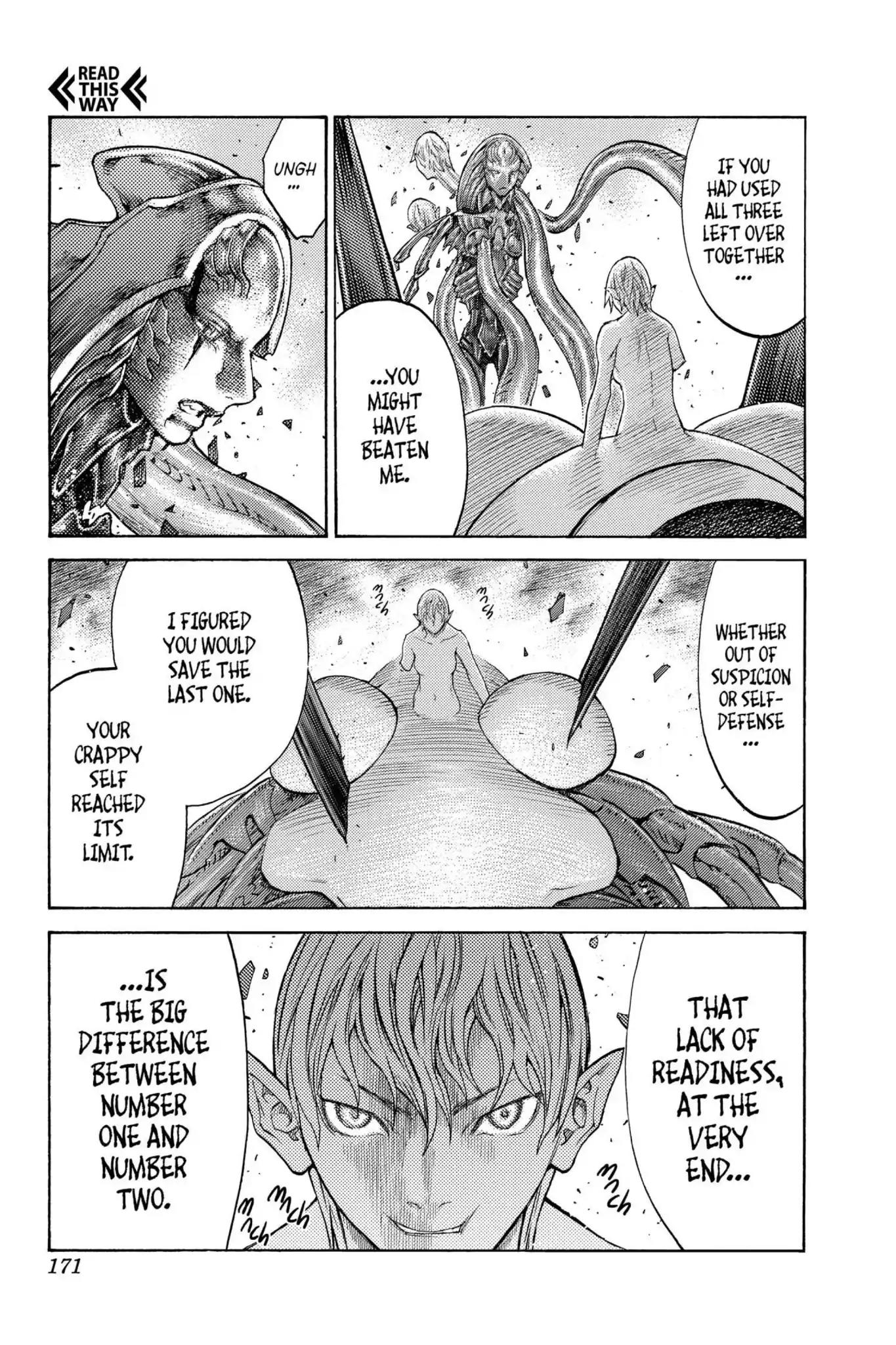 Claymore Chapter 125 page 11 - Chapter 125: Vol.22 Scene 125: Claws and Fangs of the Abyss, Part 6