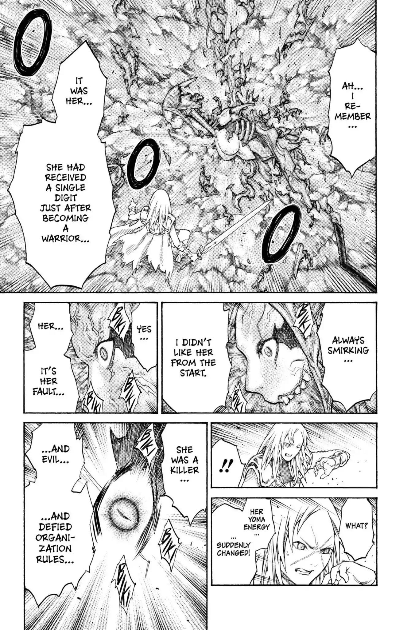 Claymore Chapter 125 page 17 - Chapter 125: Vol.22 Scene 125: Claws and Fangs of the Abyss, Part 6