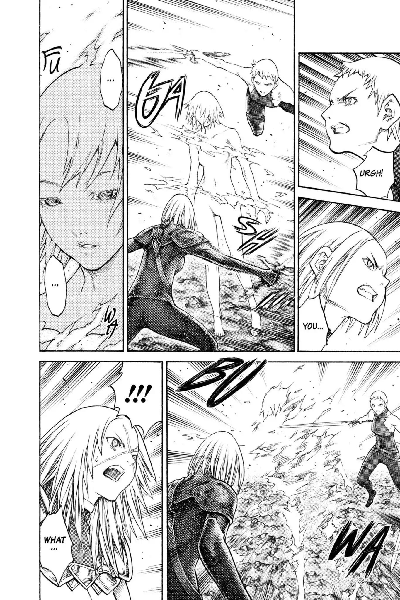 Claymore Chapter 125 page 22 - Chapter 125: Vol.22 Scene 125: Claws and Fangs of the Abyss, Part 6
