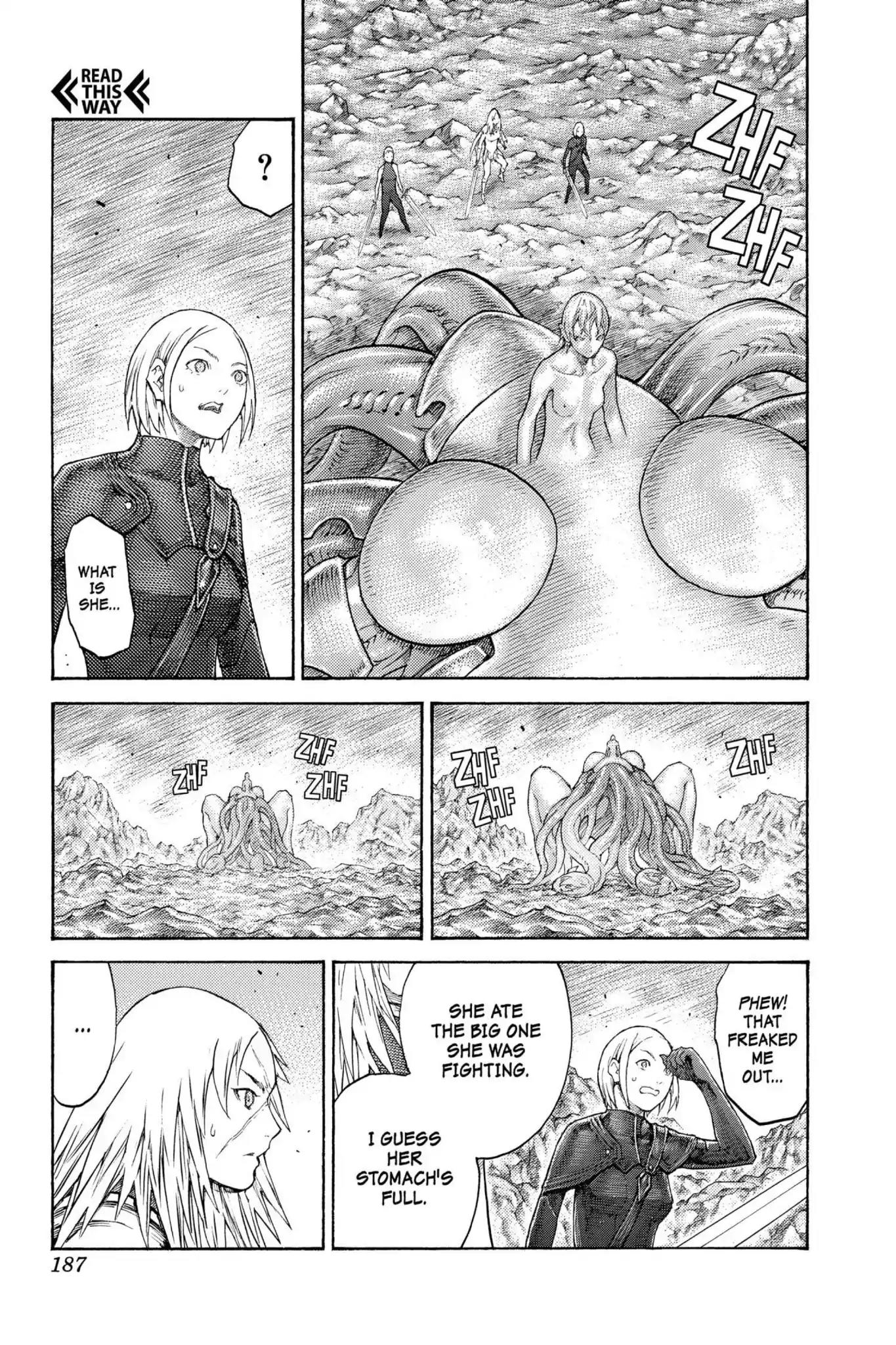 Claymore Chapter 125 page 25 - Chapter 125: Vol.22 Scene 125: Claws and Fangs of the Abyss, Part 6