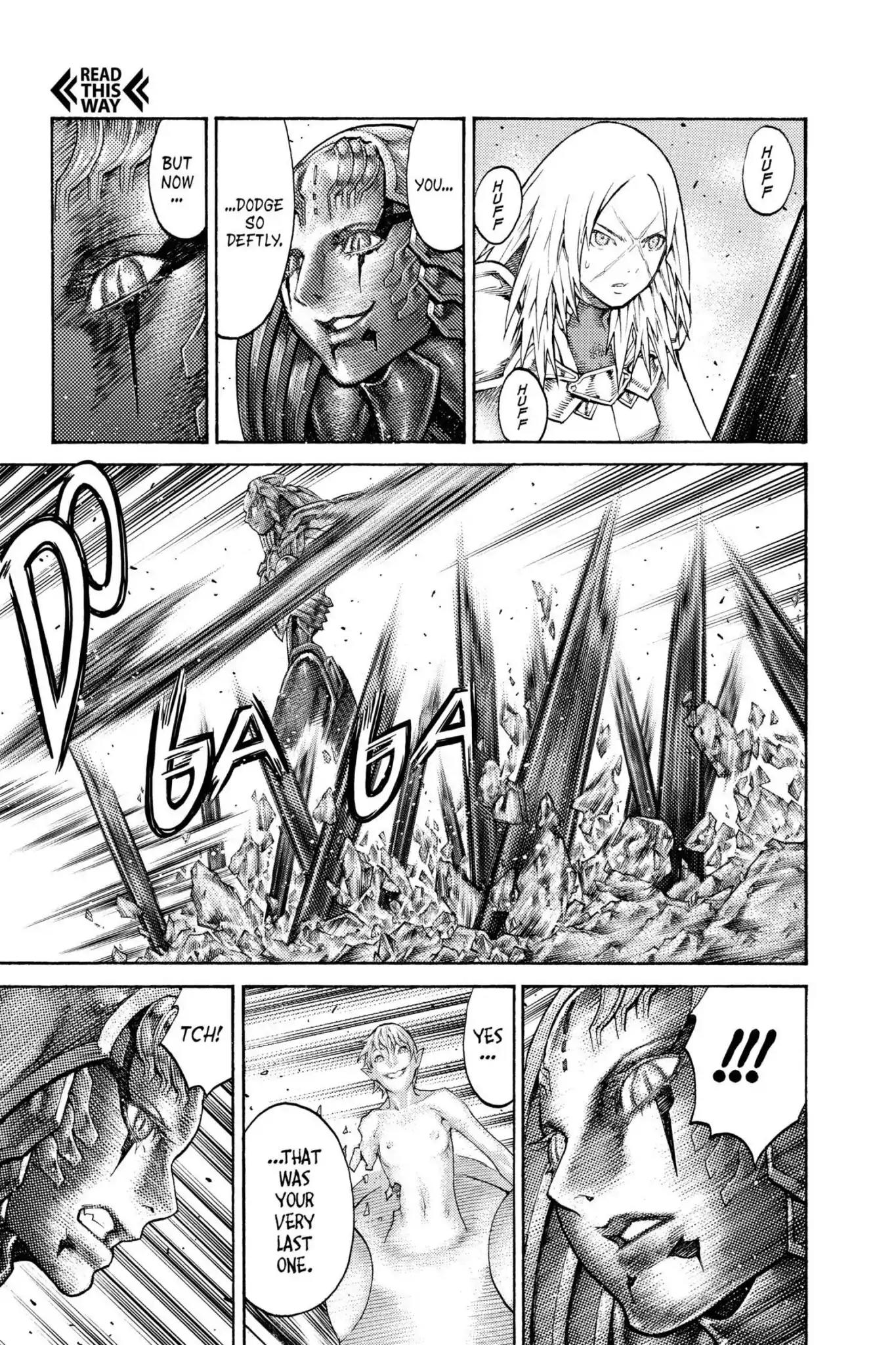 Claymore Chapter 125 page 9 - Chapter 125: Vol.22 Scene 125: Claws and Fangs of the Abyss, Part 6