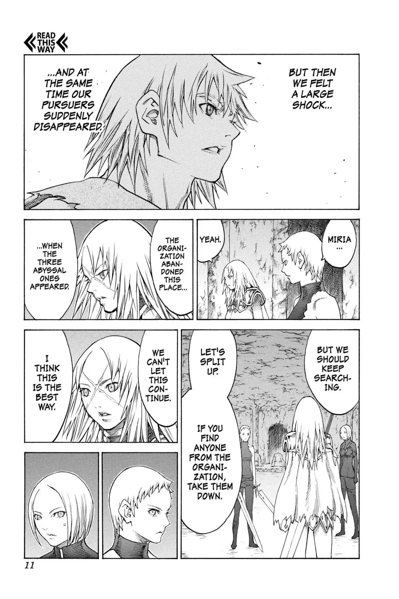 Claymore Chapter 126 page 10 - Chapter 126: Vol.23 Scene 126: Claws and Fangs of the Abyss, Part 7