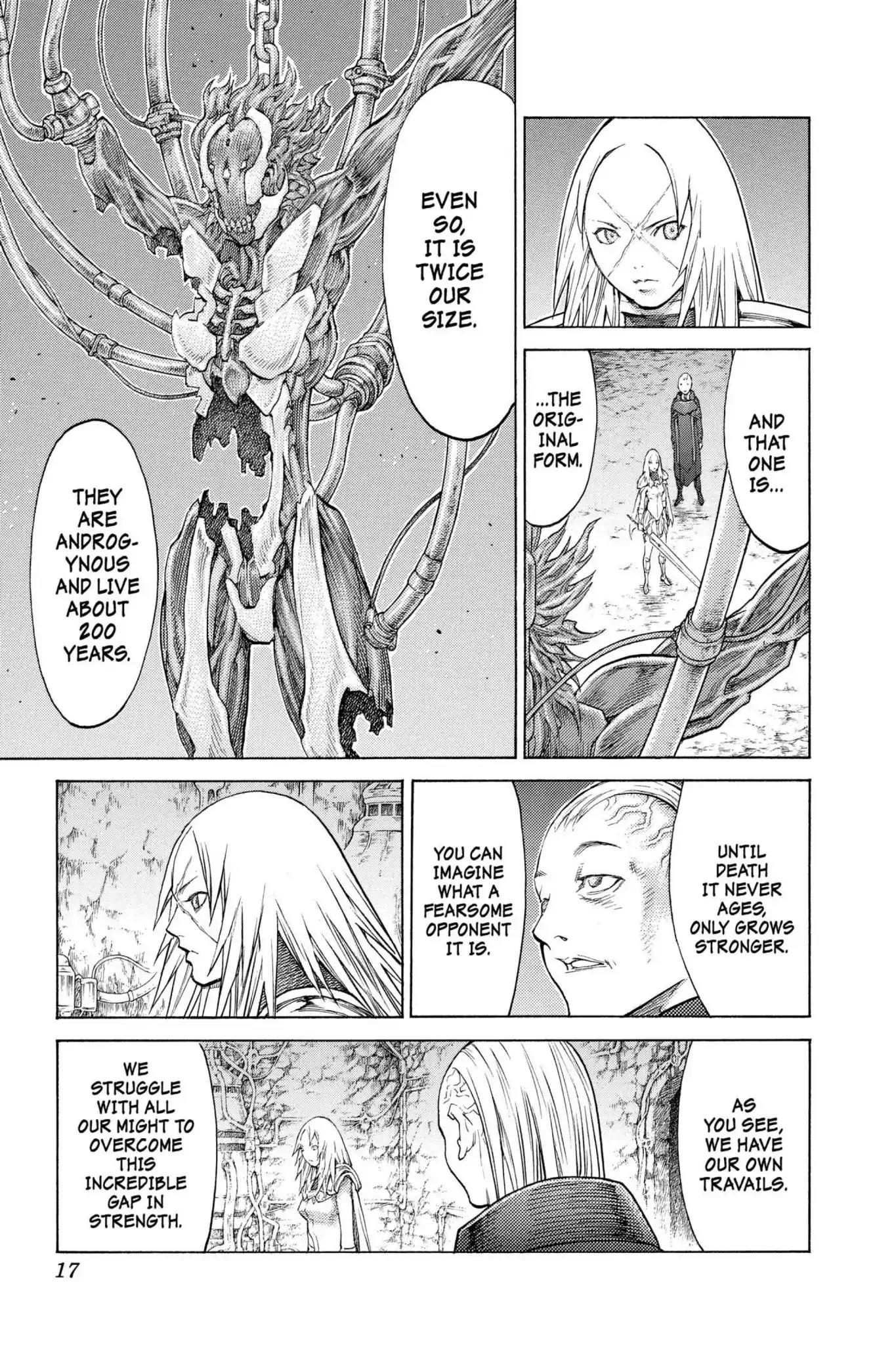 Claymore Chapter 126 page 15 - Chapter 126: Vol.23 Scene 126: Claws and Fangs of the Abyss, Part 7