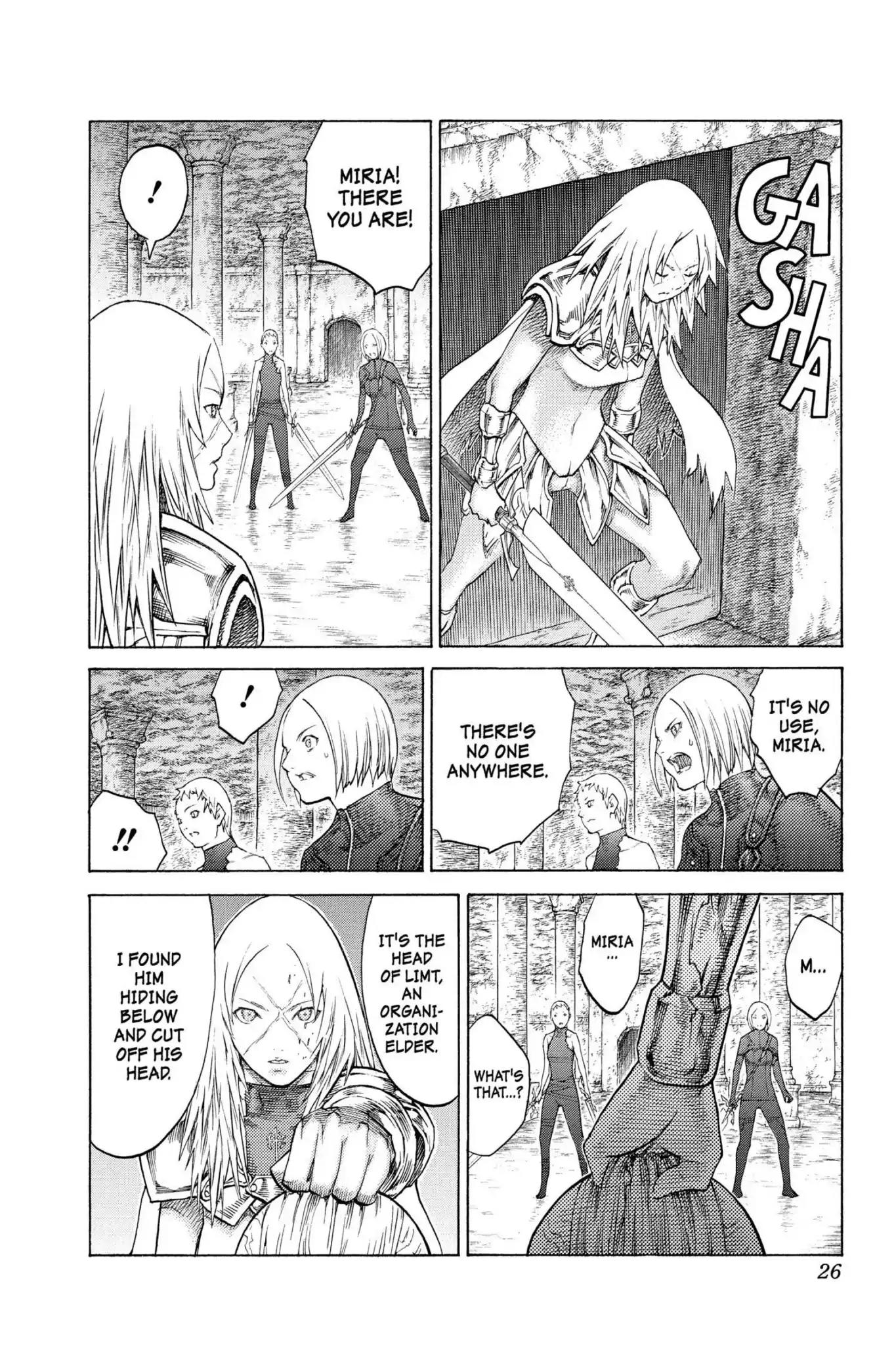 Claymore Chapter 126 page 23 - Chapter 126: Vol.23 Scene 126: Claws and Fangs of the Abyss, Part 7