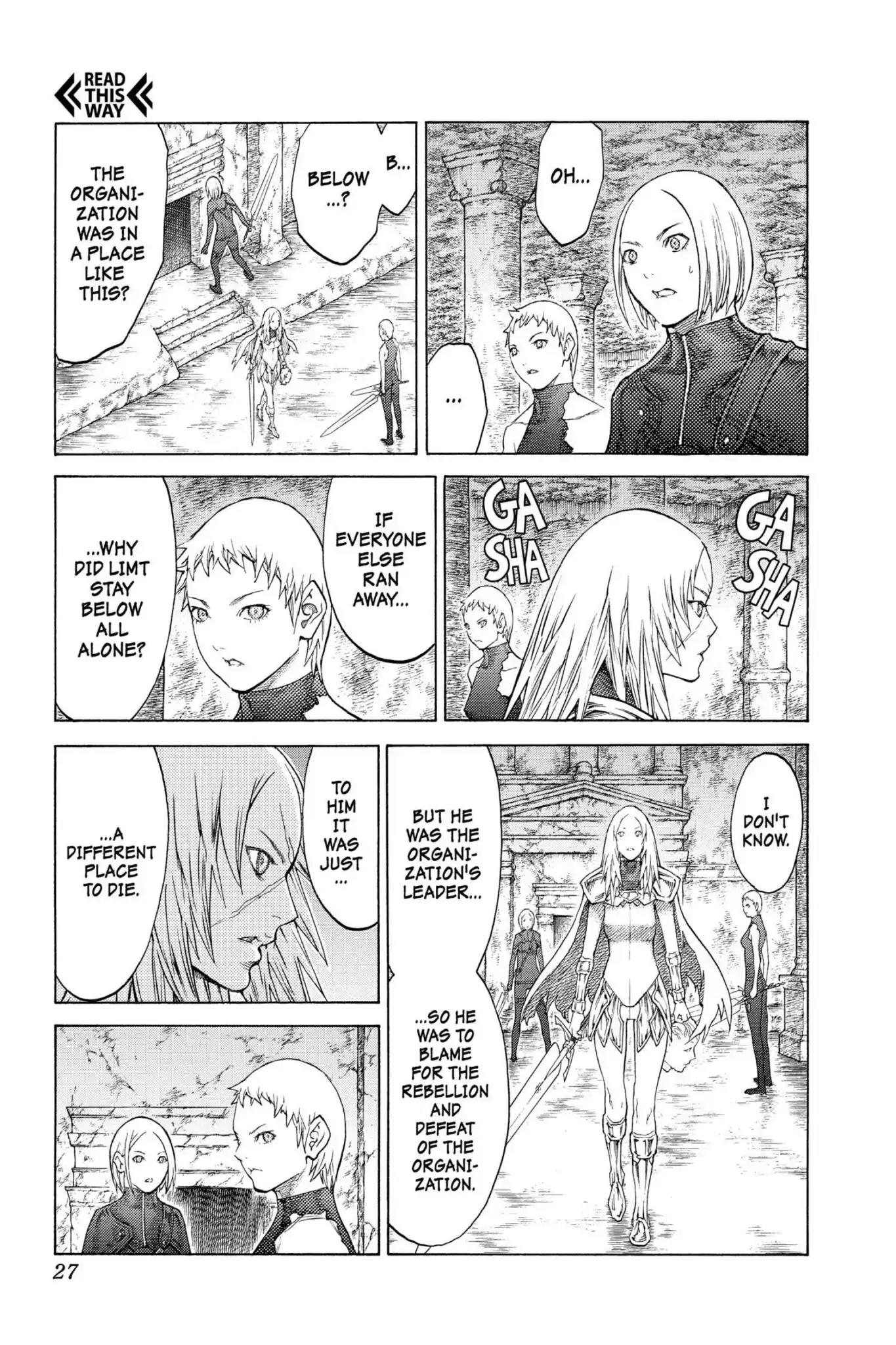 Claymore Chapter 126 page 24 - Chapter 126: Vol.23 Scene 126: Claws and Fangs of the Abyss, Part 7